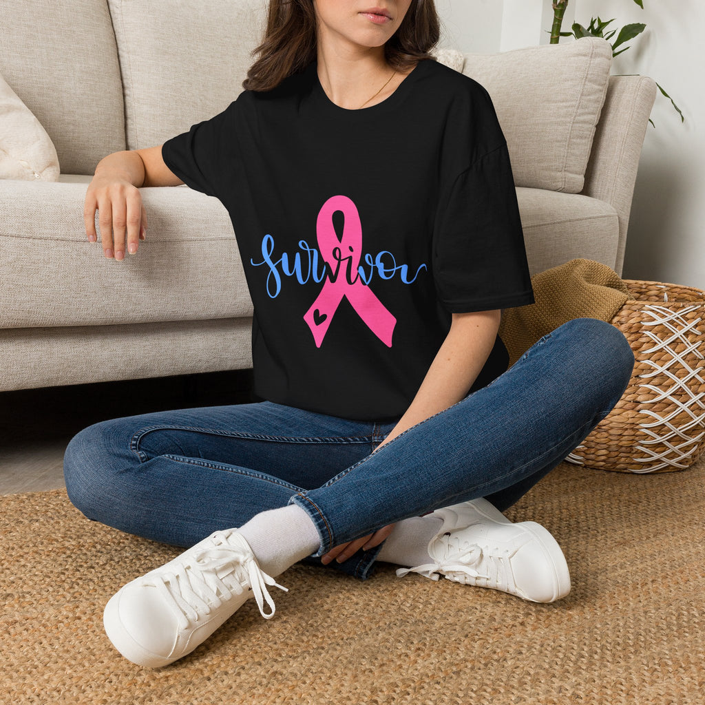 Breast Cancer Survivor T-Shirt — Pink Ribbon Survivor Tee