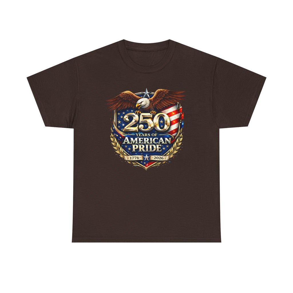 250 Years of American Pride T-Shirt — Patriotic Eagle 1776–2026 Celebration Tee