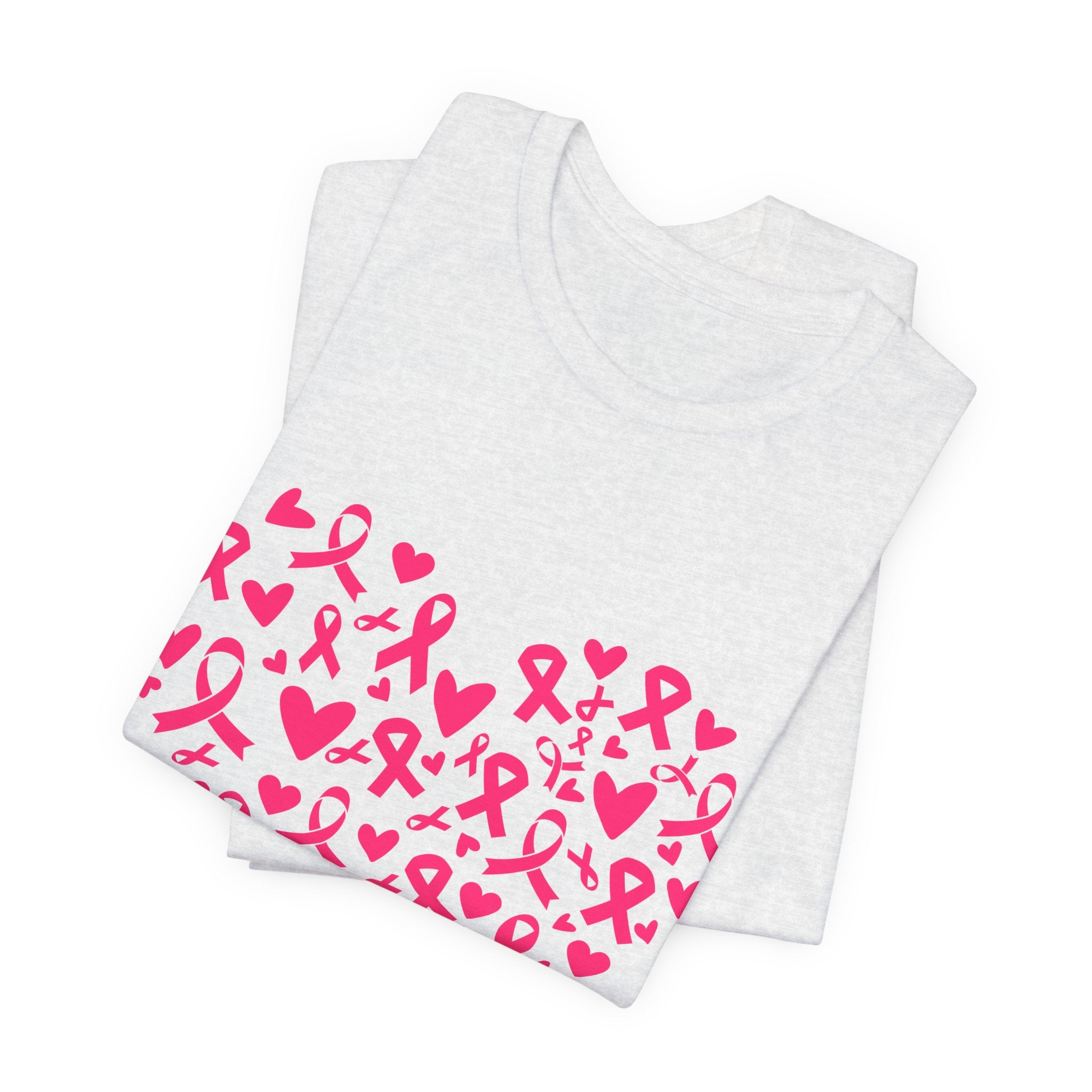 Breast Cancer Awareness Ribbon Heart Tee