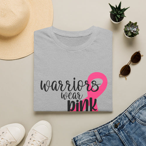 Breast Cancer Awareness T-Shirt — "Warriors Wear Pink" Ribbon Tee