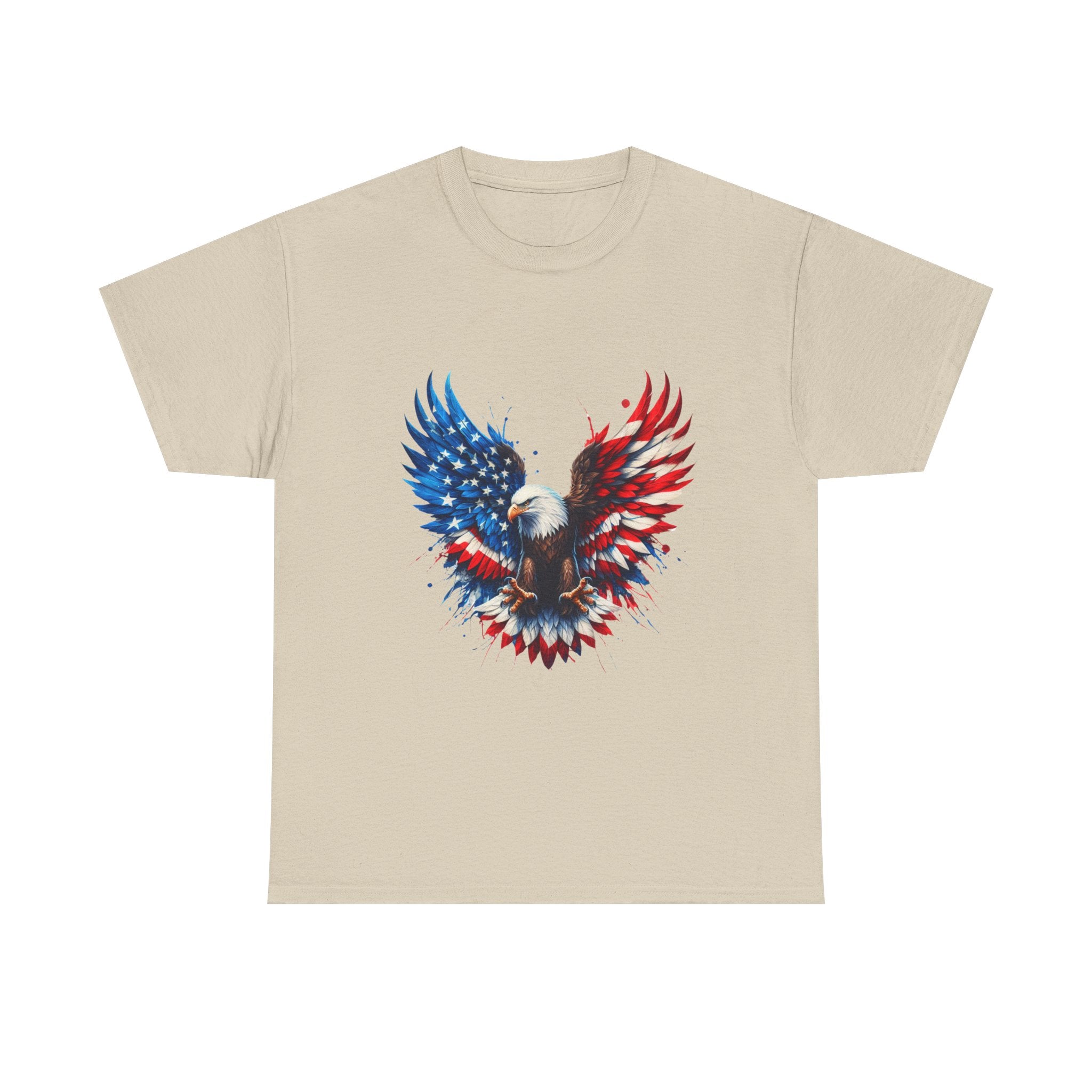 Patriotic Eagle T-Shirt — American Flag Bald Eagle Graphic Tee