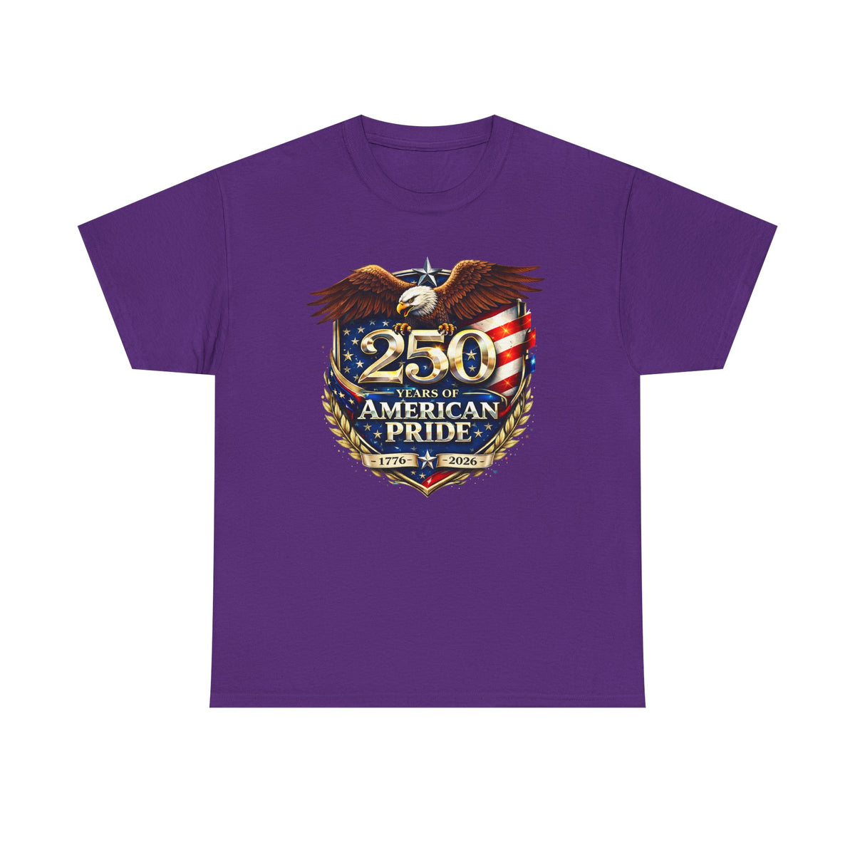 250 Years of American Pride T-Shirt — Patriotic Eagle 1776–2026 Celebration Tee