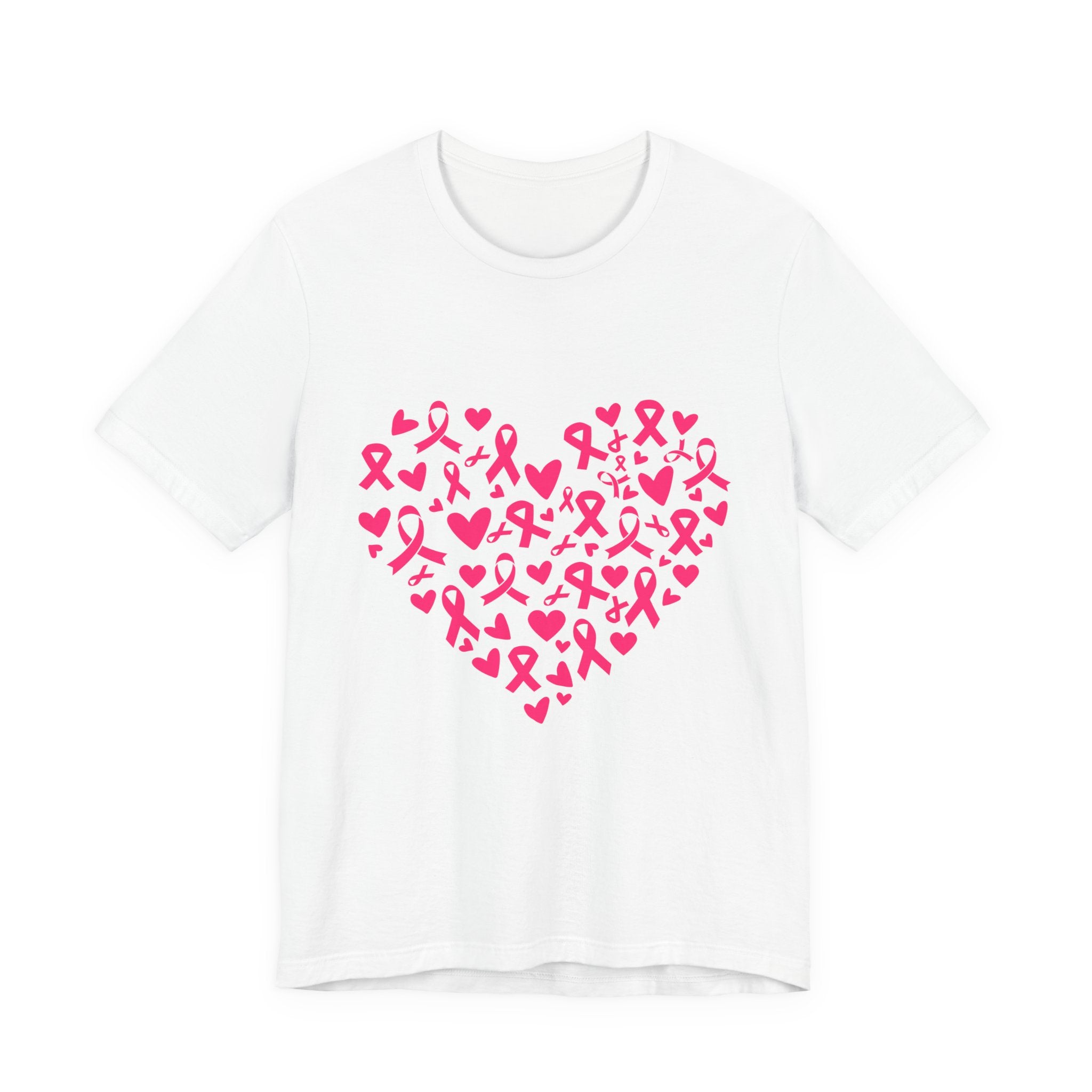 Breast Cancer Awareness Ribbon Heart Tee