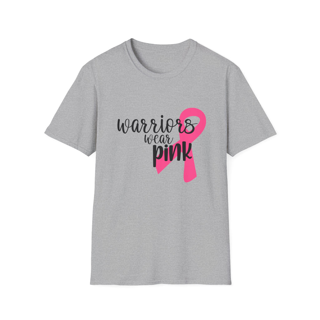 Breast Cancer Awareness T-Shirt — "Warriors Wear Pink" Ribbon Tee