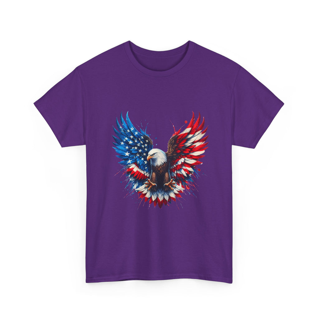 Patriotic Eagle T-Shirt — American Flag Bald Eagle Graphic Tee