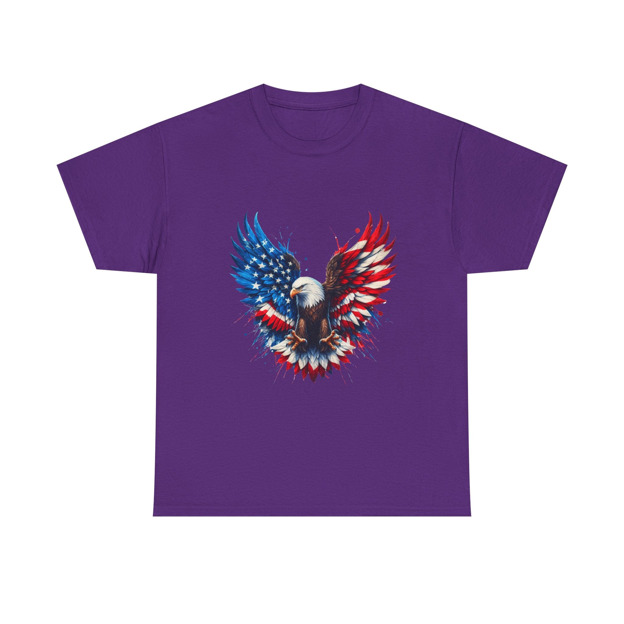 Patriotic Eagle T-Shirt — American Flag Bald Eagle Graphic Tee