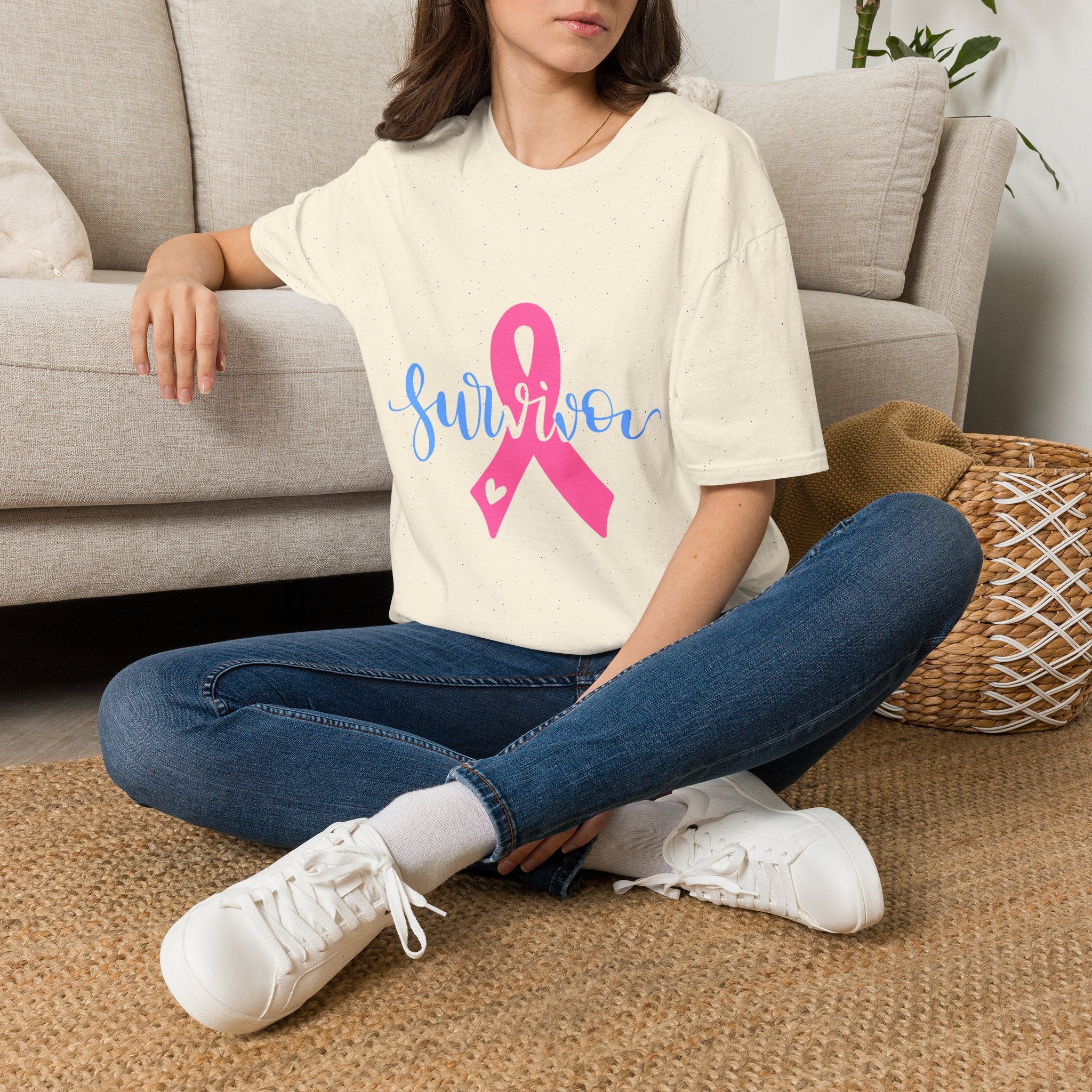 Breast Cancer Survivor T-Shirt — Pink Ribbon Survivor Tee