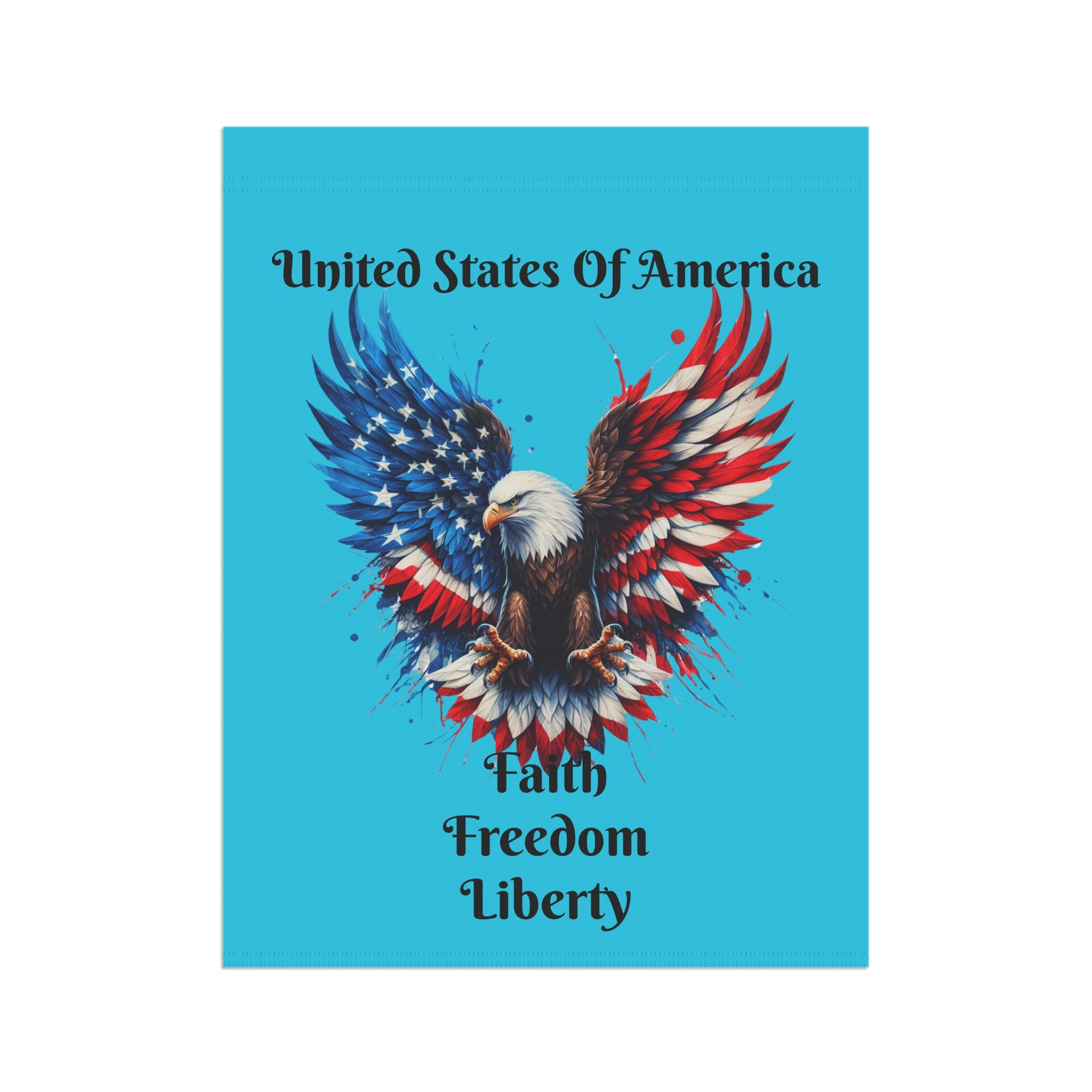 Patriotic Eagle Garden Flag – American Flag Wings House Banner for 4th of July, Memorial Day, Veterans Day