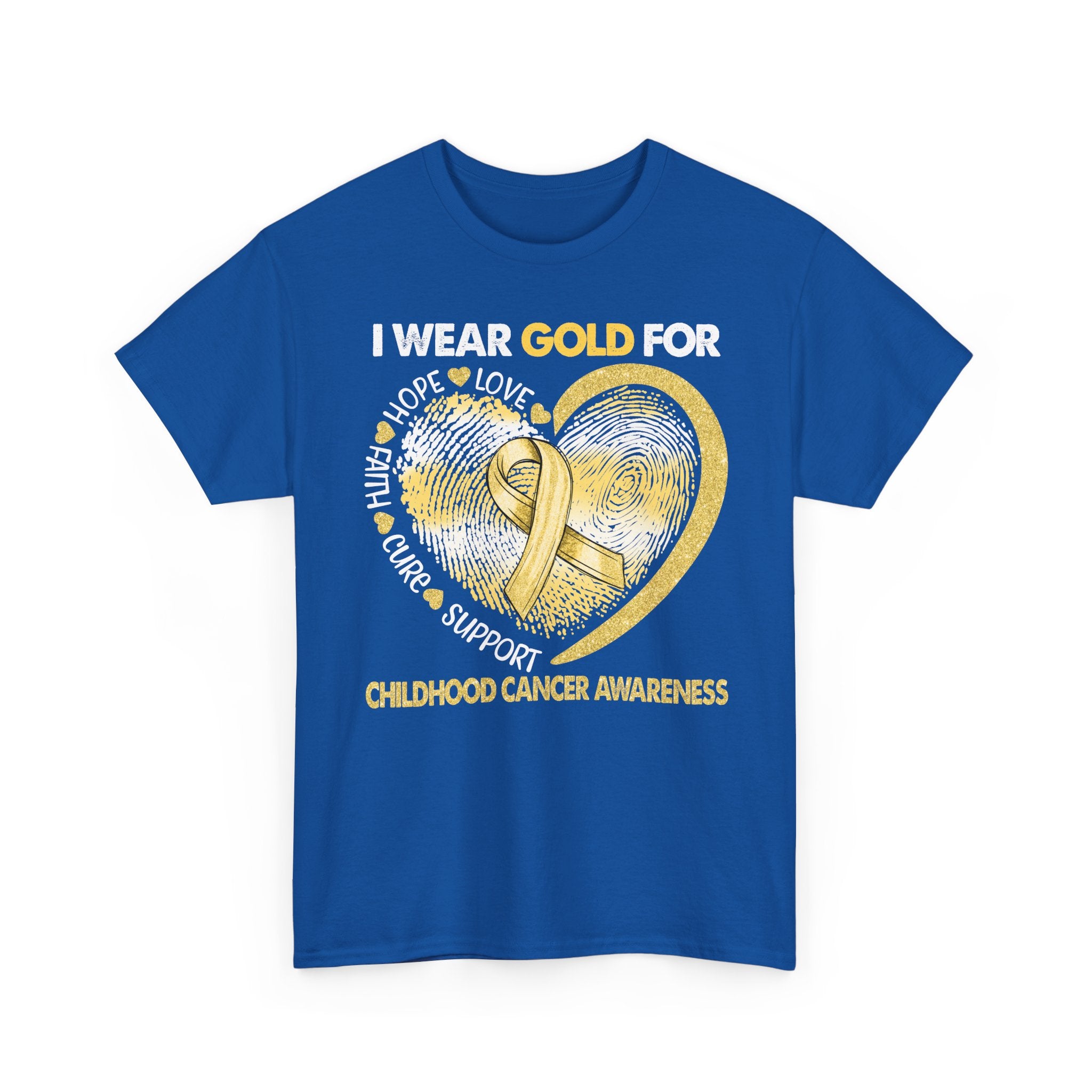 Gold Ribbon Childhood Cancer Awareness T-Shirt