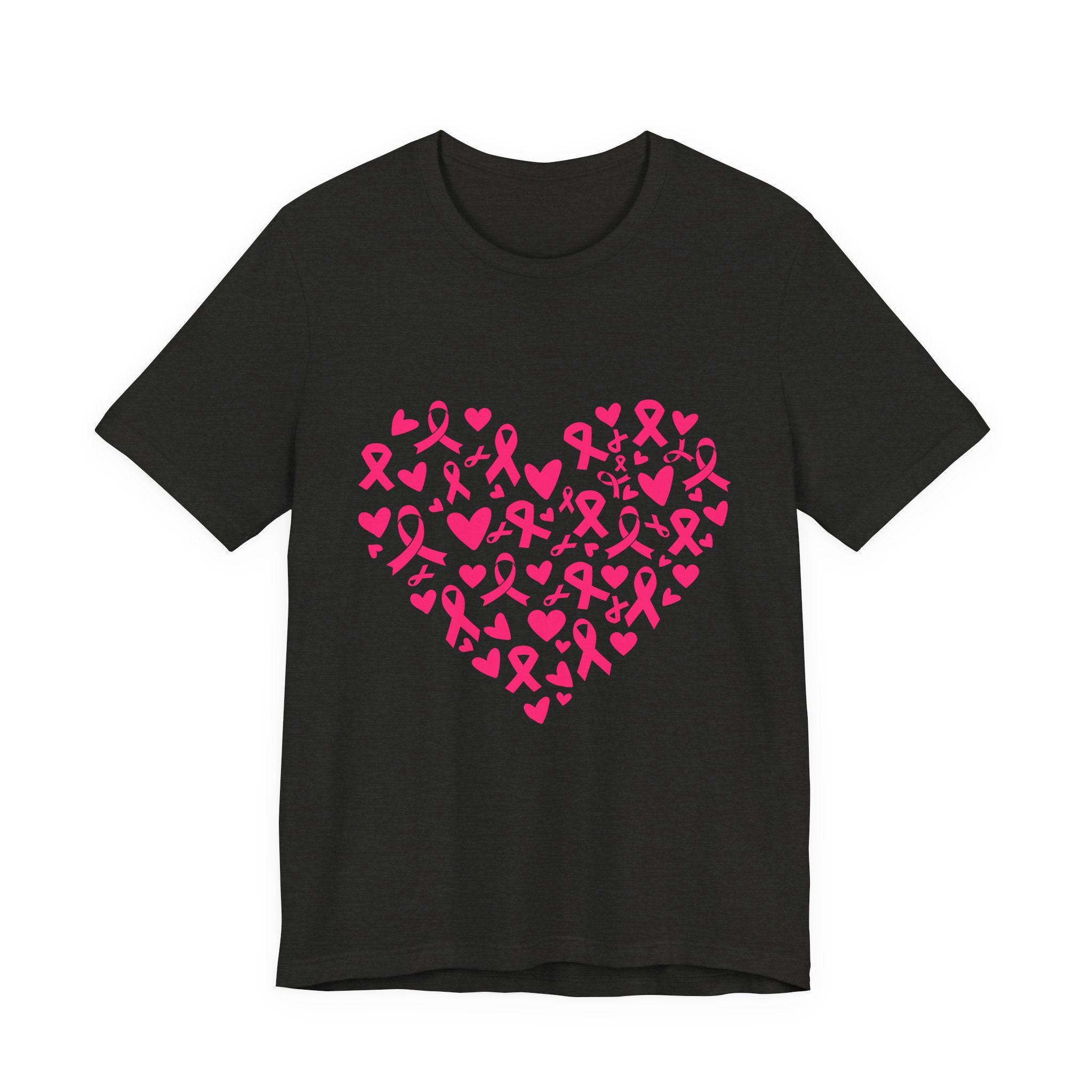 Breast Cancer Awareness Ribbon Heart Tee