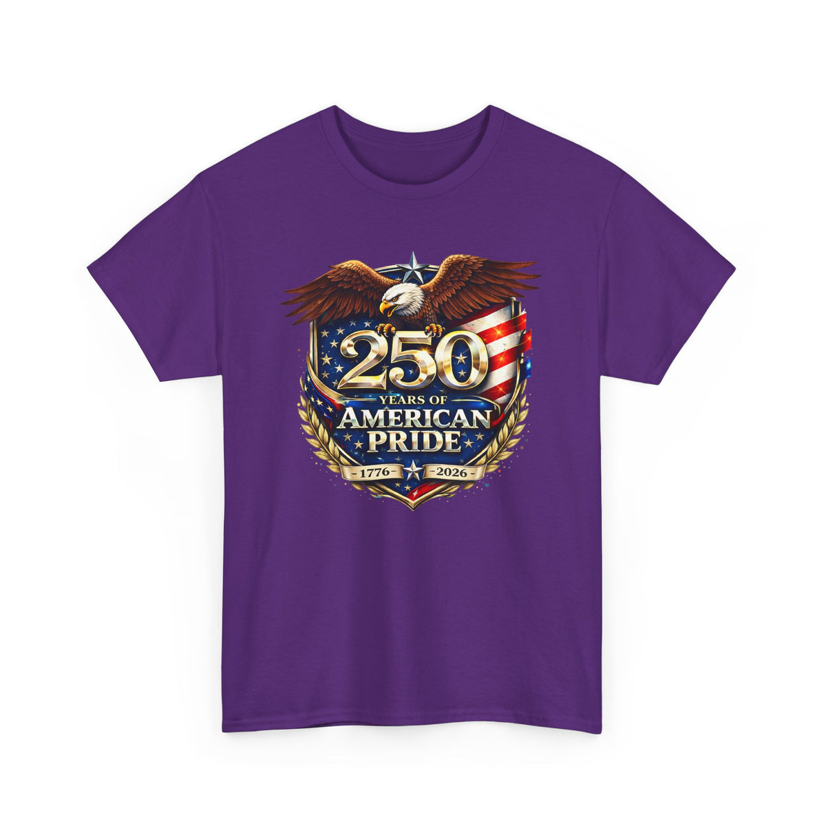 250 Years of American Pride T-Shirt — Patriotic Eagle 1776–2026 Celebration Tee