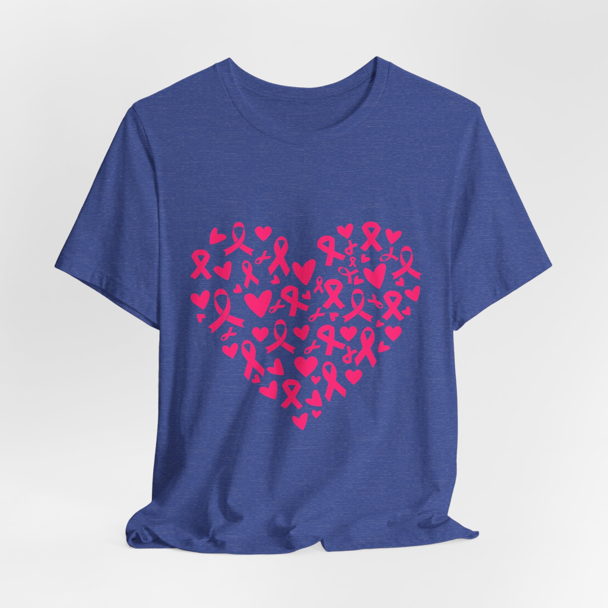 Breast Cancer Awareness Ribbon Heart Tee