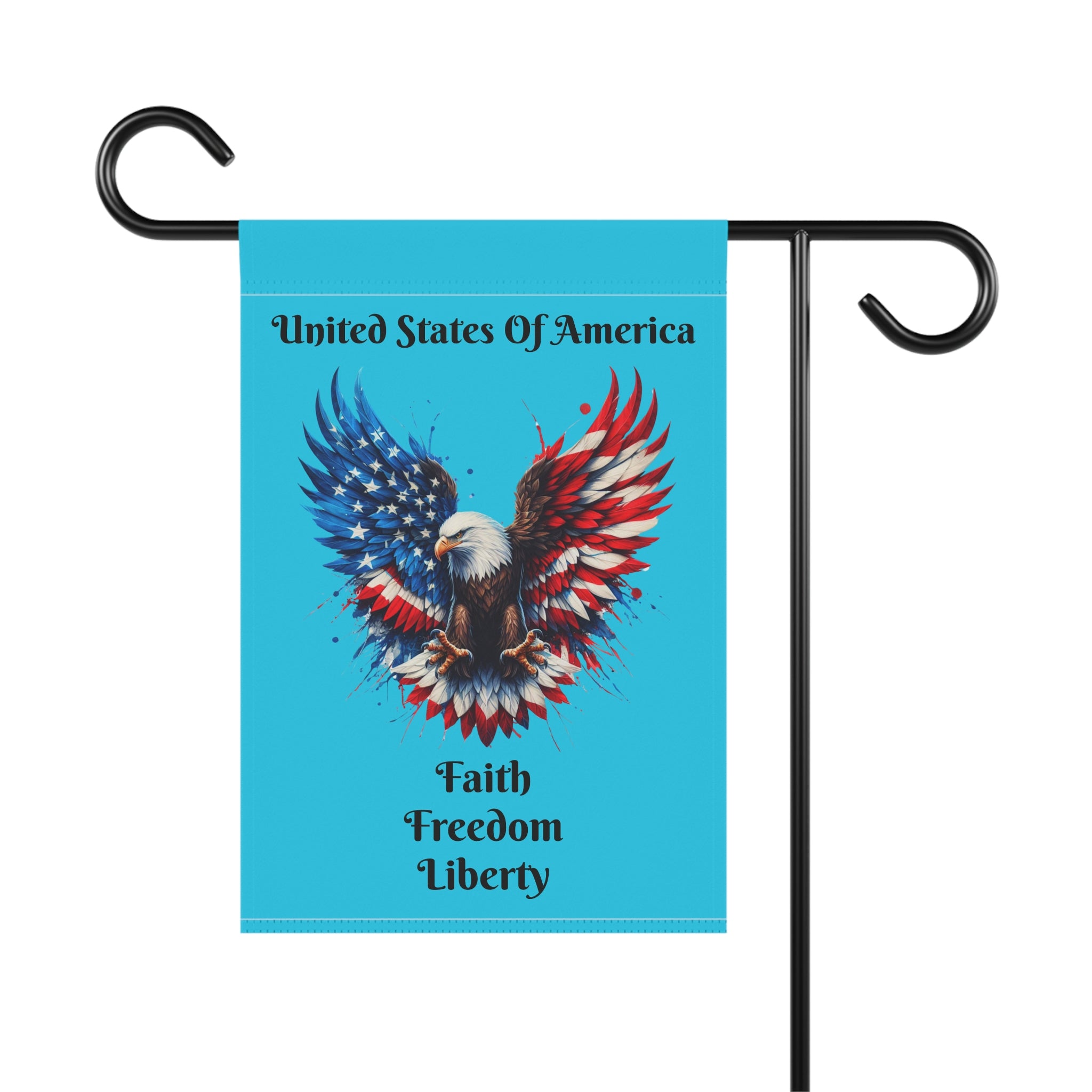 Patriotic Eagle Garden Flag – American Flag Wings House Banner for 4th of July, Memorial Day, Veterans Day