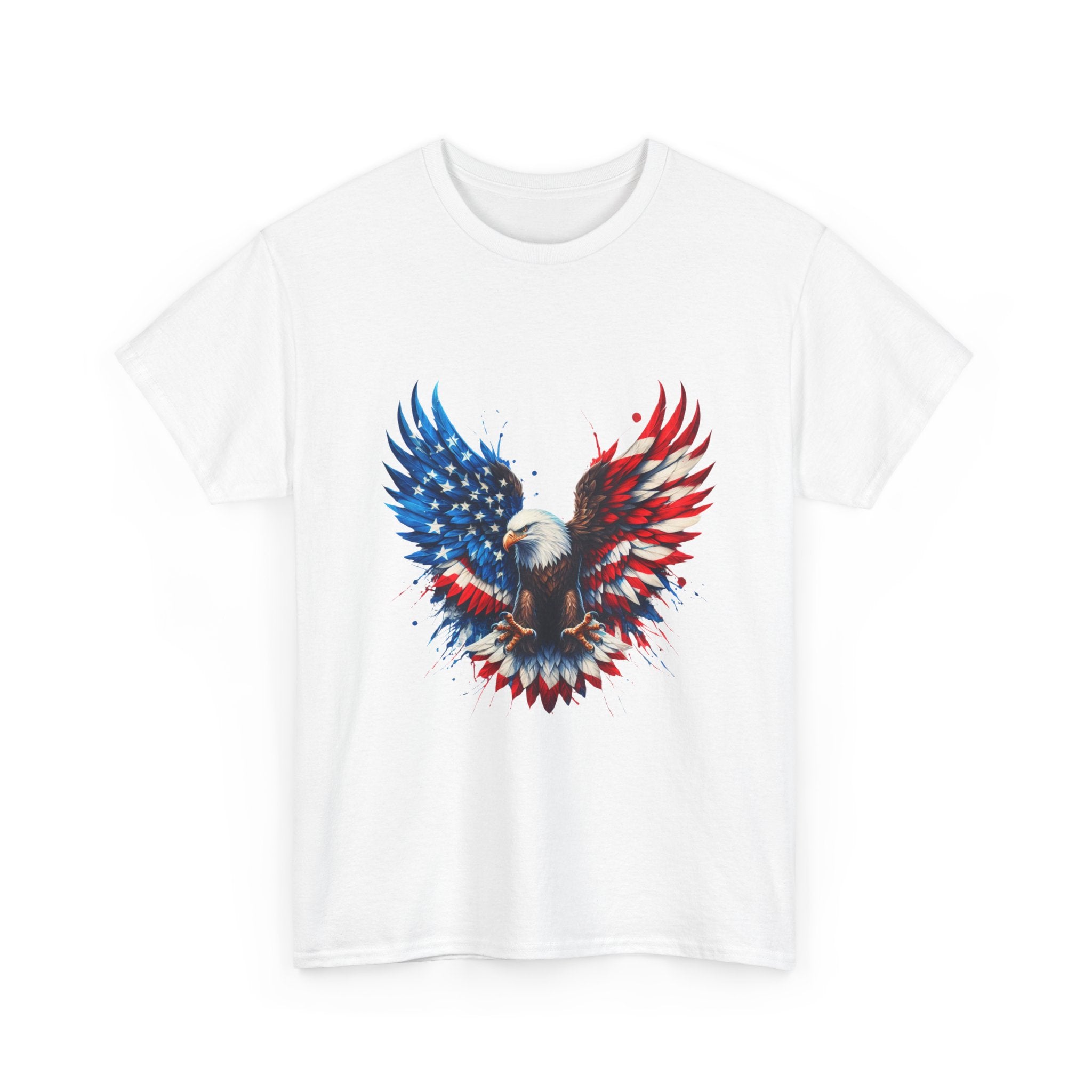Patriotic Eagle T-Shirt — American Flag Bald Eagle Graphic Tee