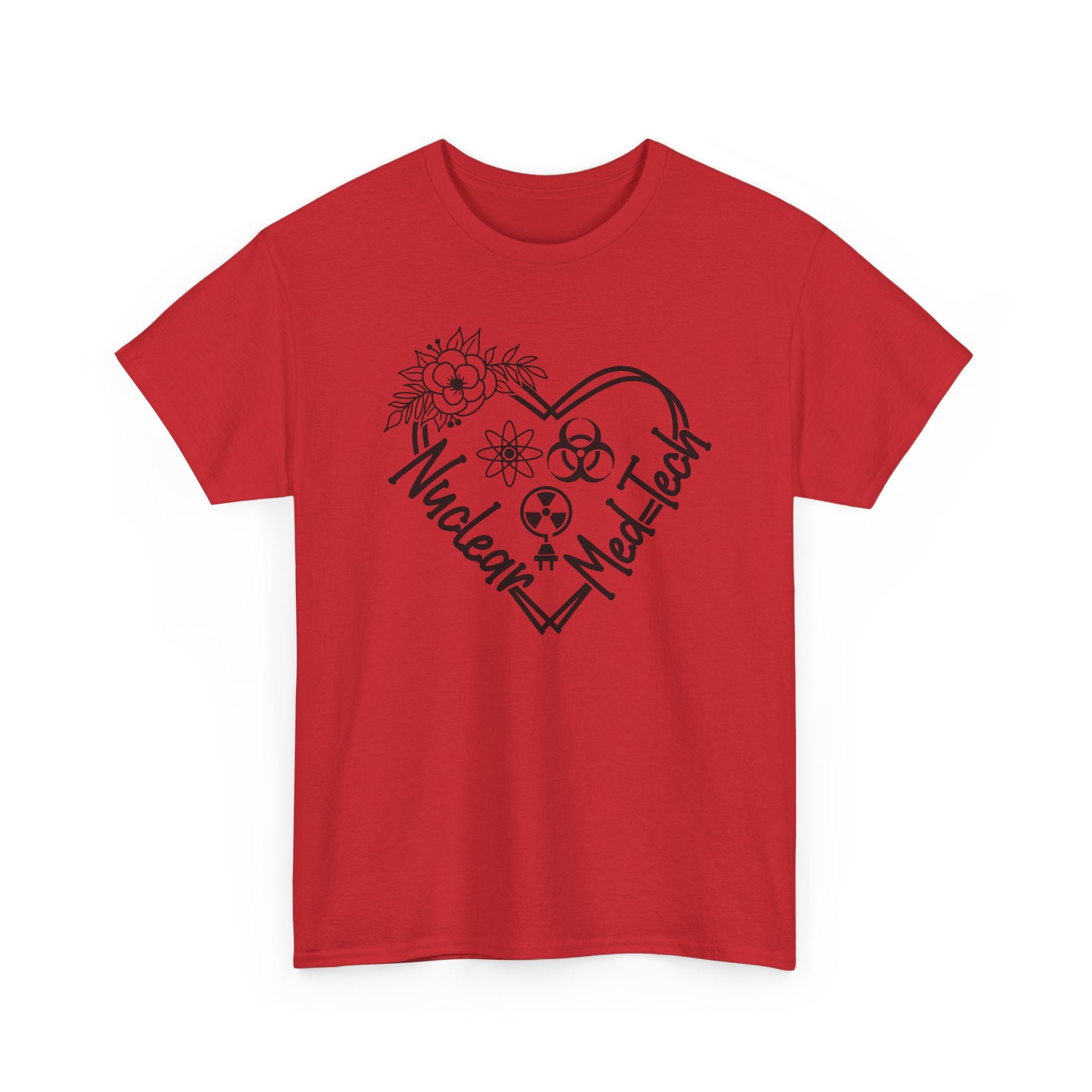 Nuclear MedTech Heart T-Shirt – Medical Tech Biohazard Pulse Graphic Tee