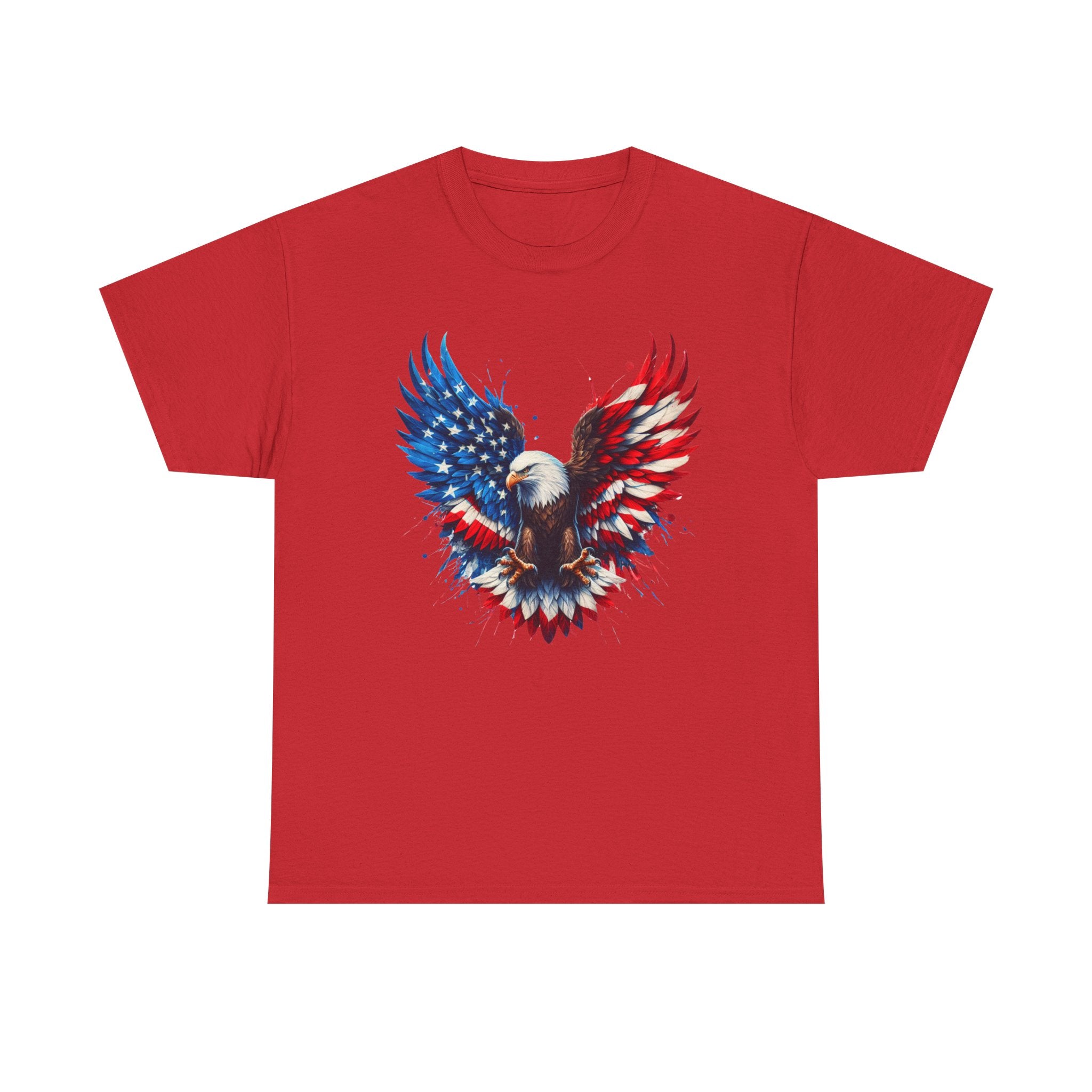 Patriotic Eagle T-Shirt — American Flag Bald Eagle Graphic Tee