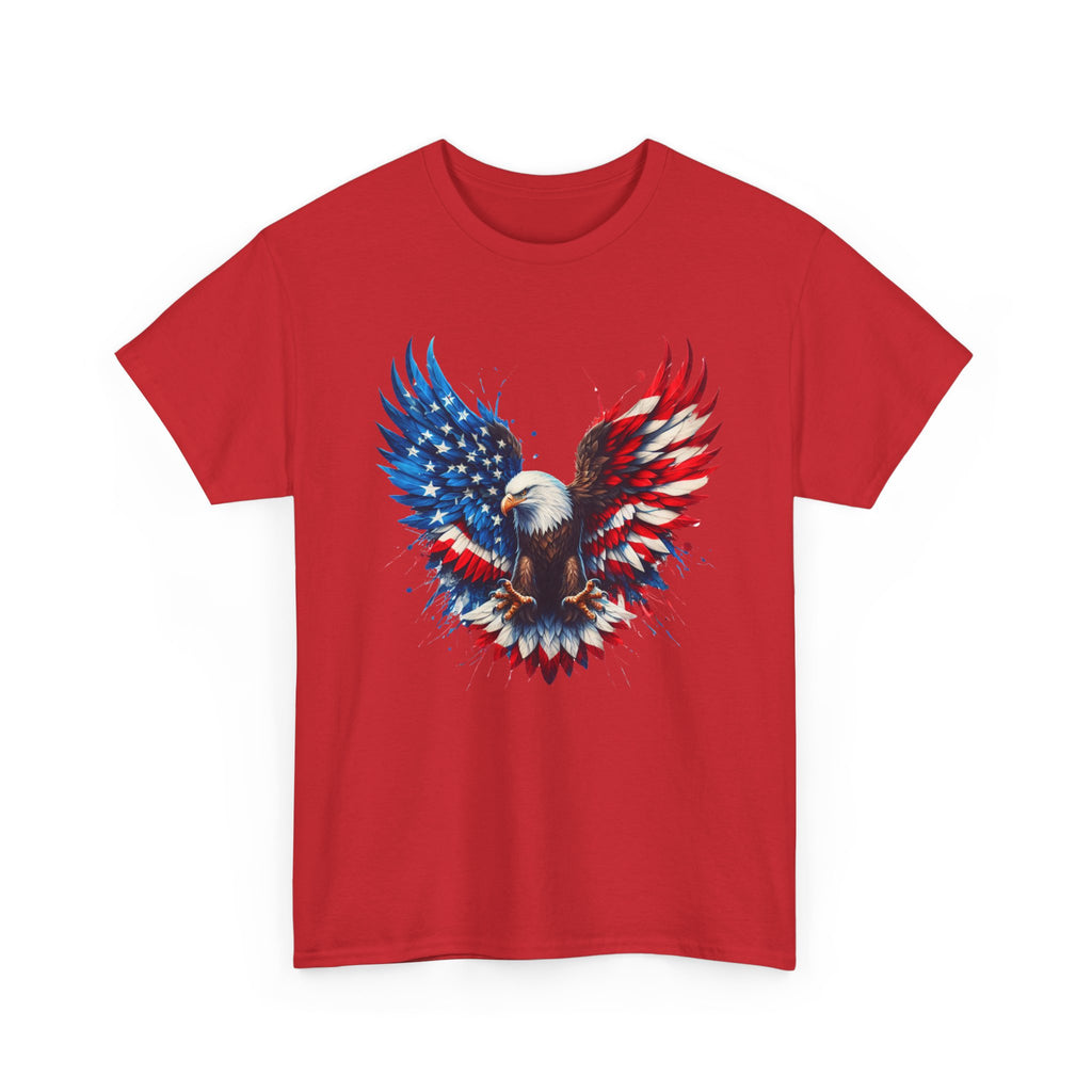 Patriotic Eagle T-Shirt — American Flag Bald Eagle Graphic Tee