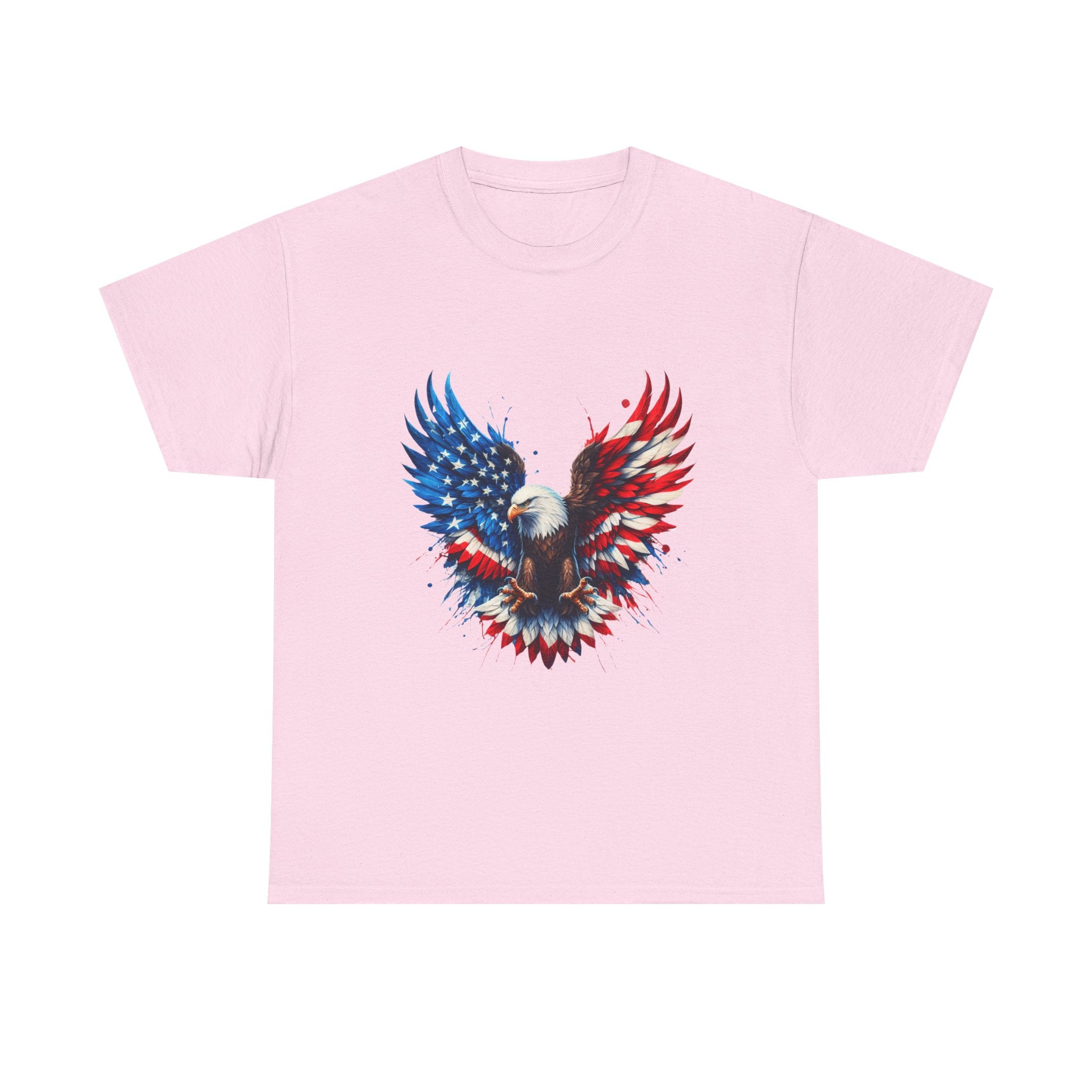 Patriotic Eagle T-Shirt — American Flag Bald Eagle Graphic Tee
