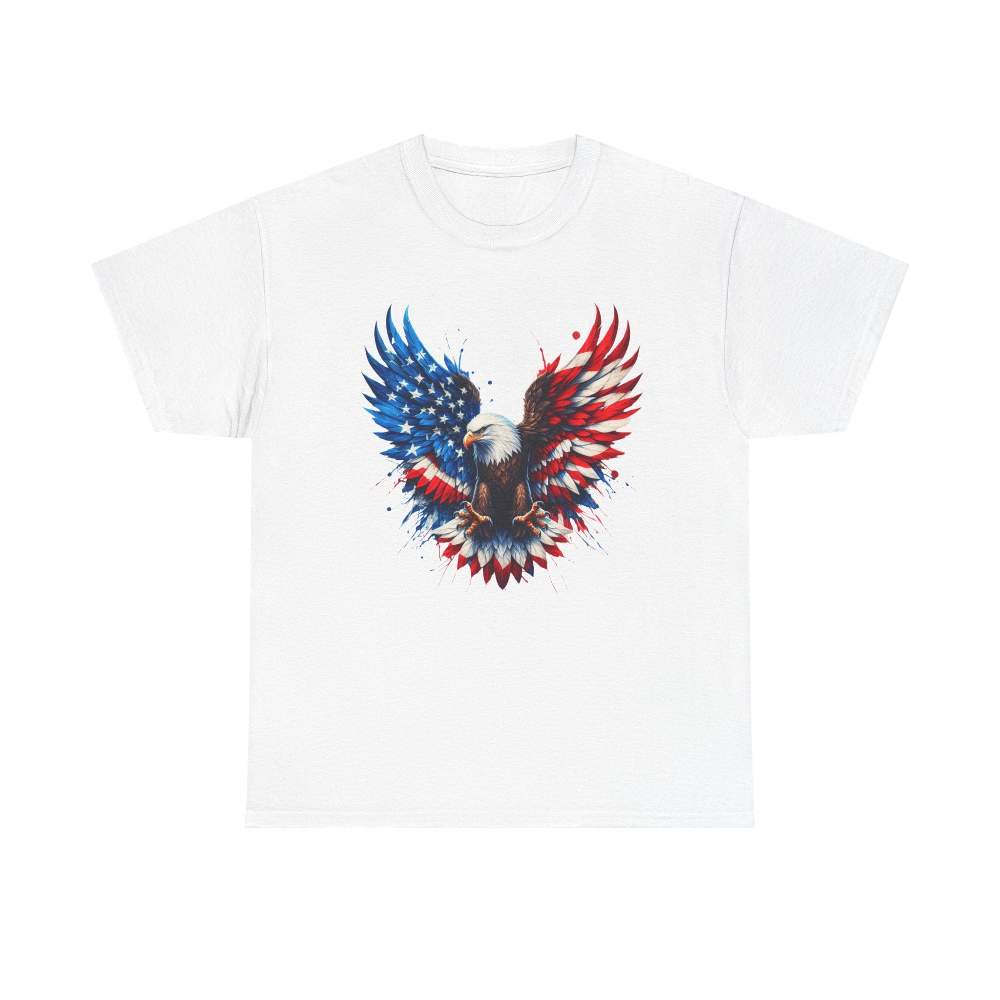 Patriotic Eagle T-Shirt — American Flag Bald Eagle Graphic Tee