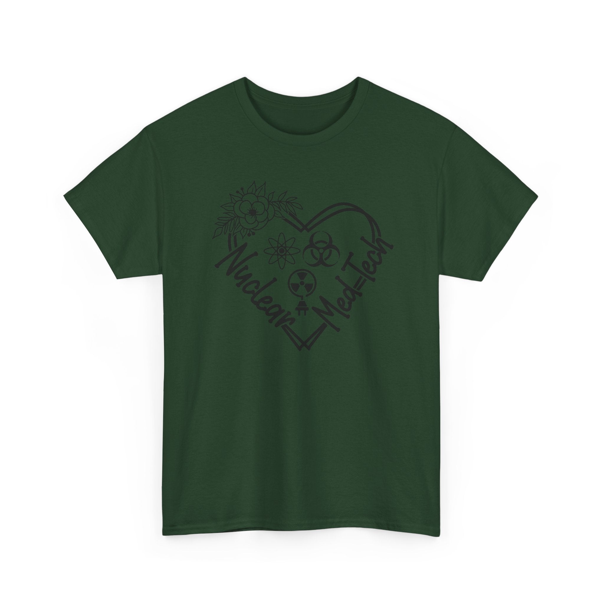 Nuclear MedTech Heart T-Shirt – Medical Tech Biohazard Pulse Graphic Tee