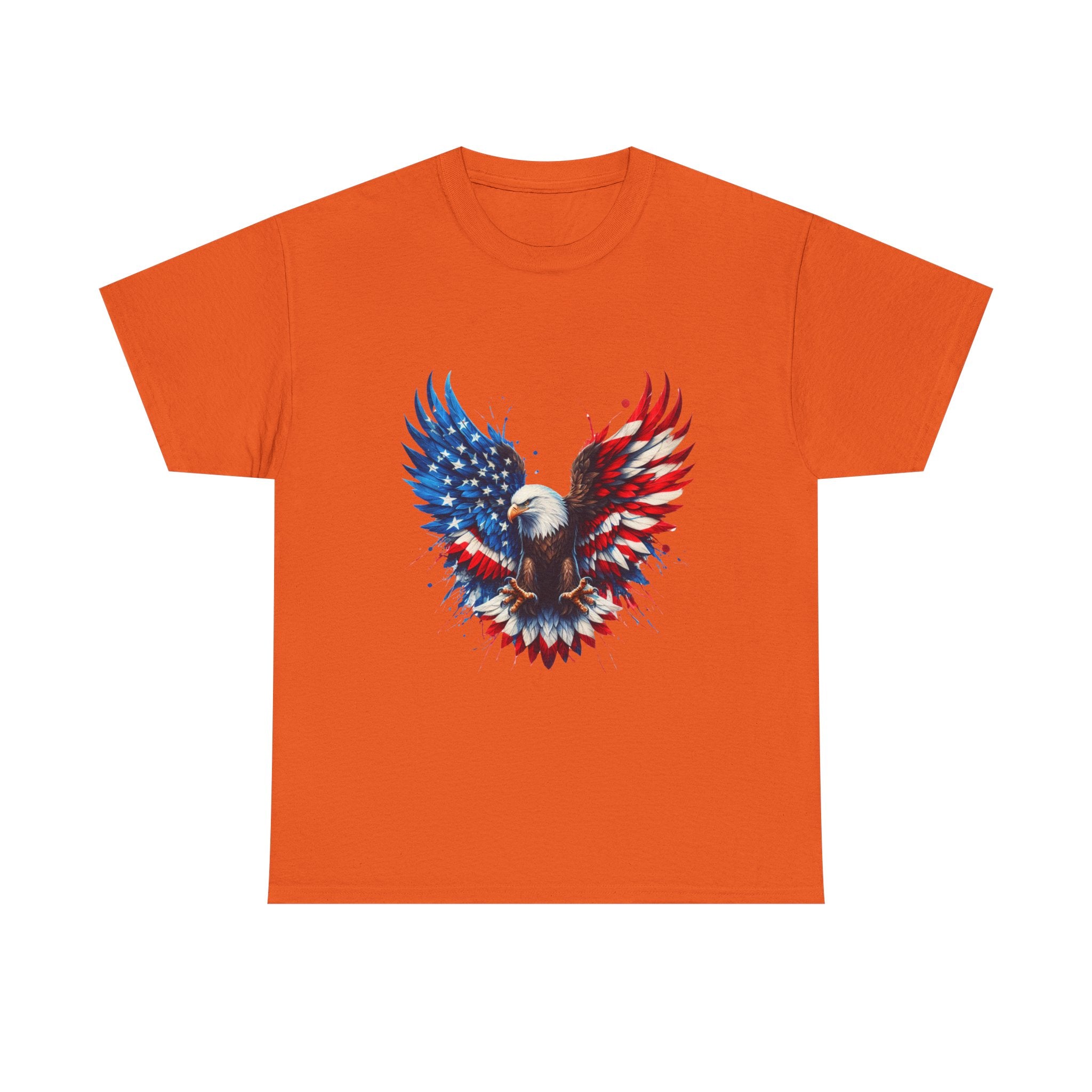 Patriotic Eagle T-Shirt — American Flag Bald Eagle Graphic Tee