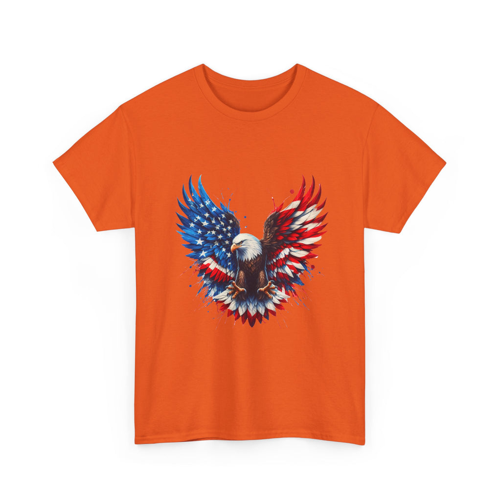 Patriotic Eagle T-Shirt — American Flag Bald Eagle Graphic Tee