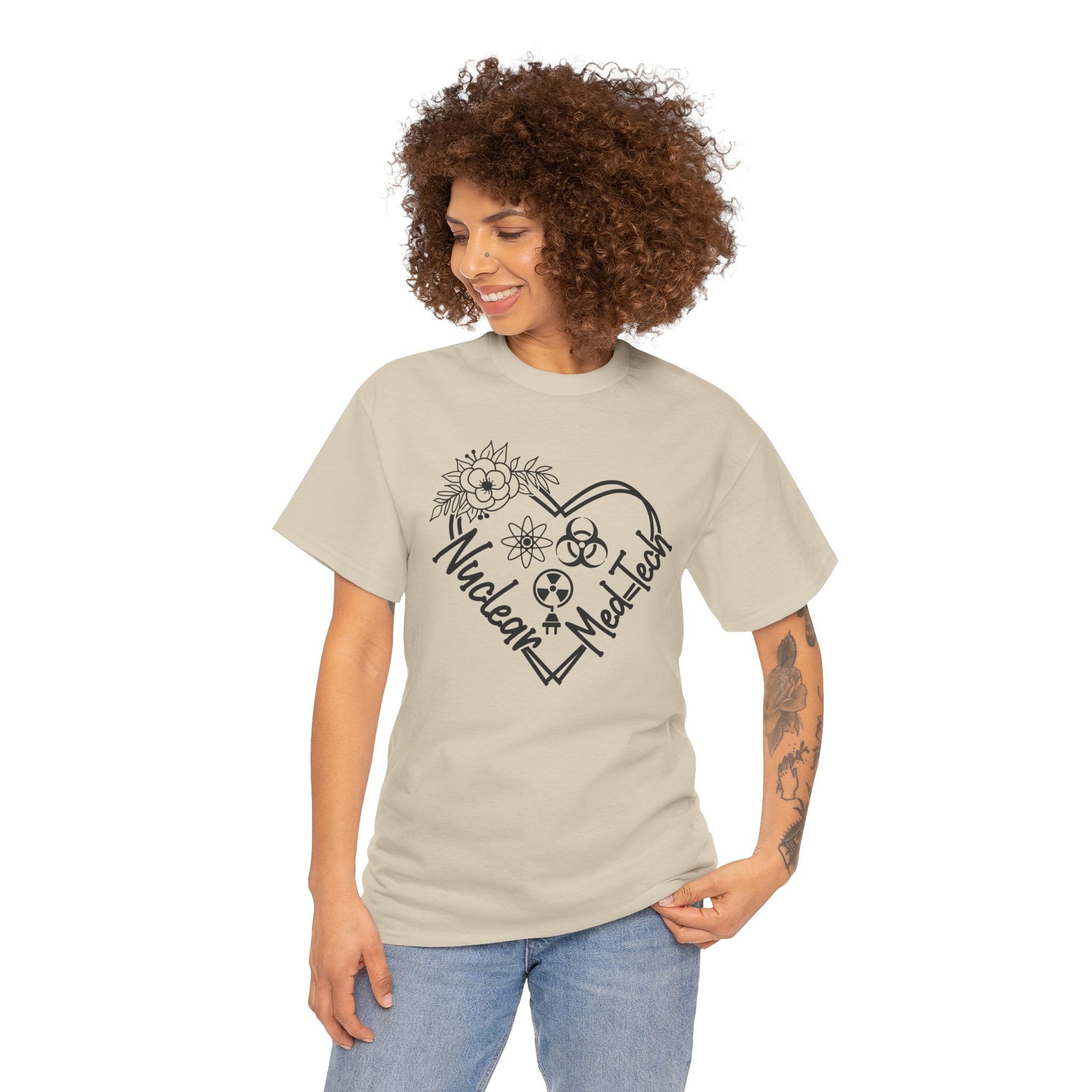 Nuclear MedTech Heart T-Shirt – Medical Tech Biohazard Pulse Graphic Tee