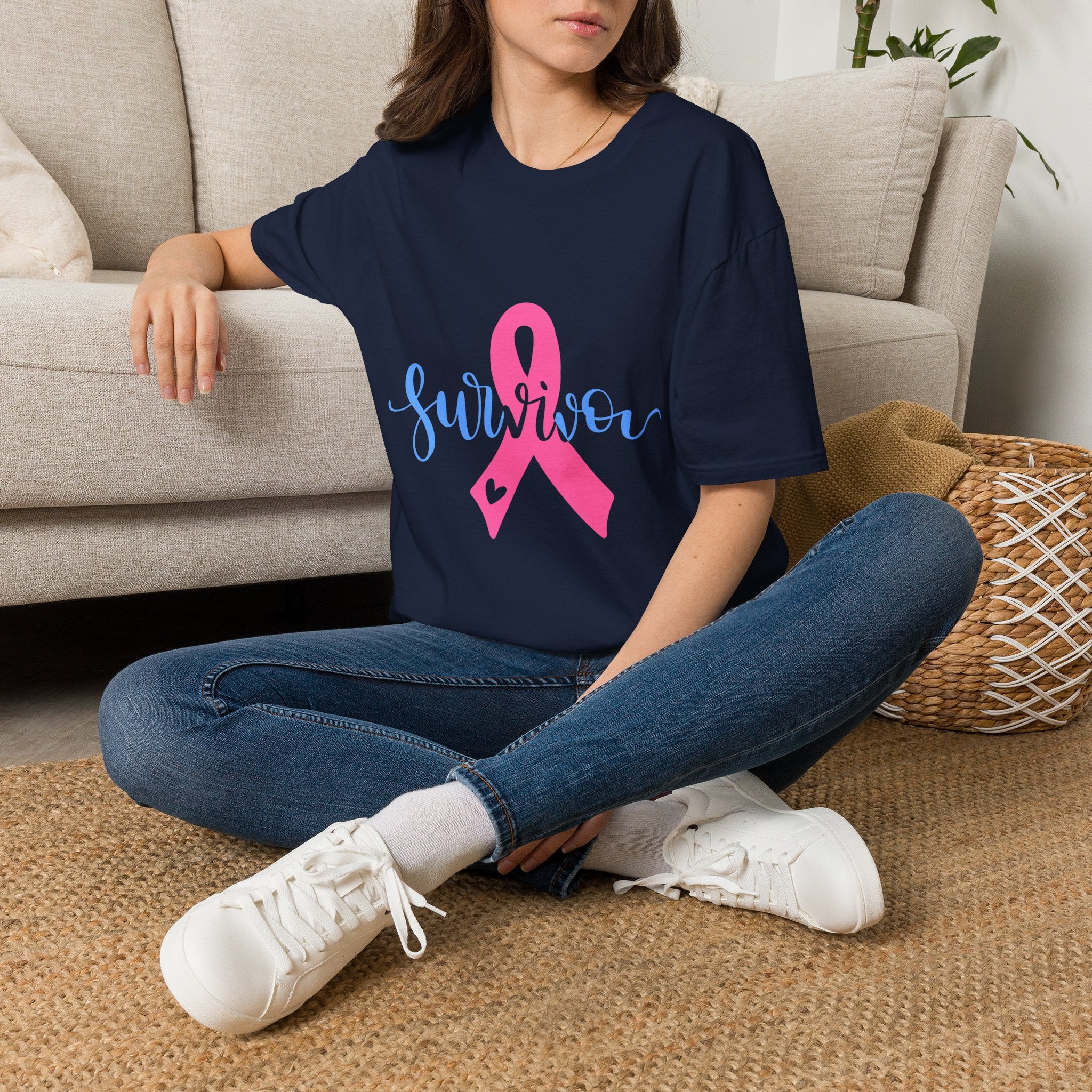 Breast Cancer Survivor T-Shirt — Pink Ribbon Survivor Tee