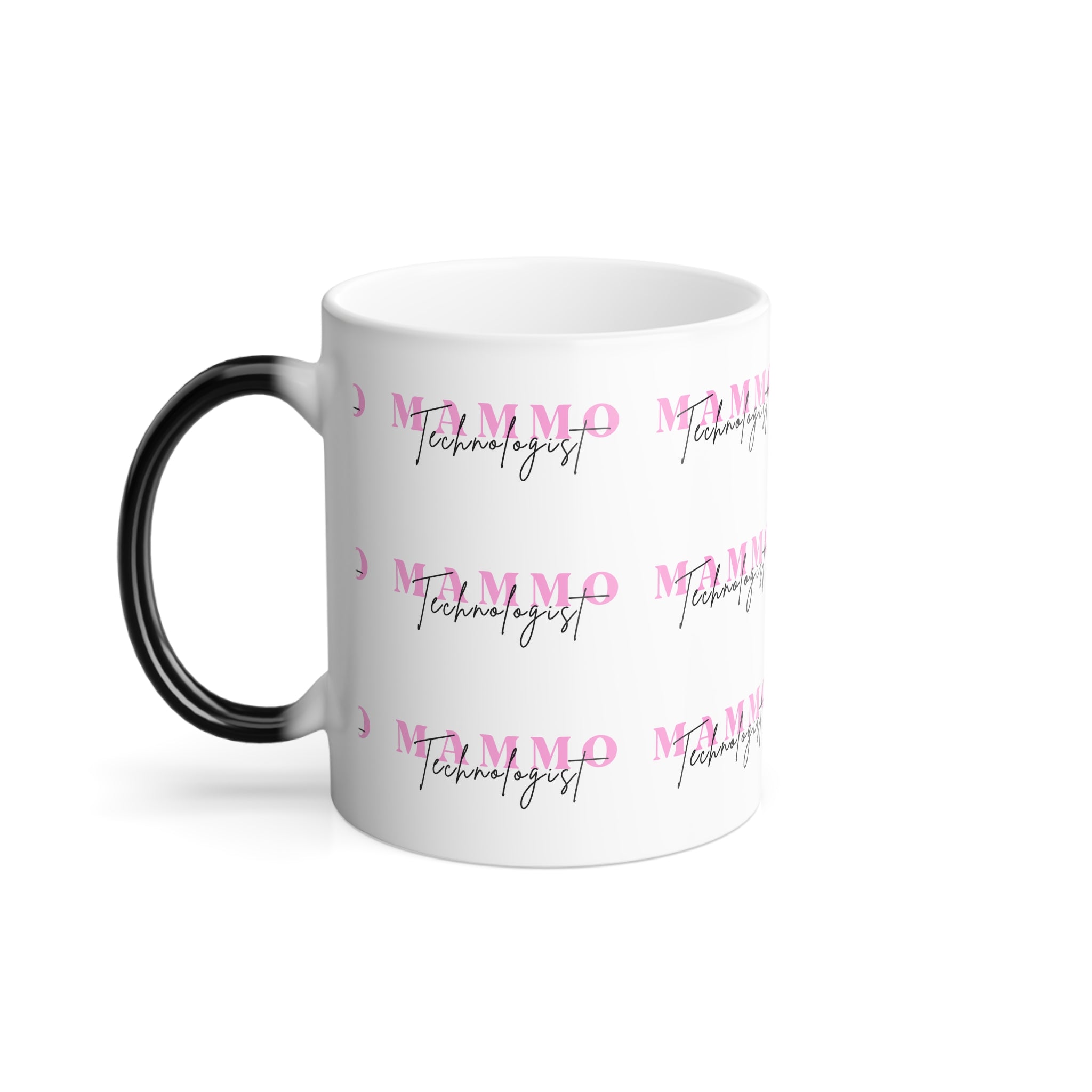 Color-Changing 11oz Mug — 'MAMMO' Breast Cancer Awareness Thermal Coffee Cup