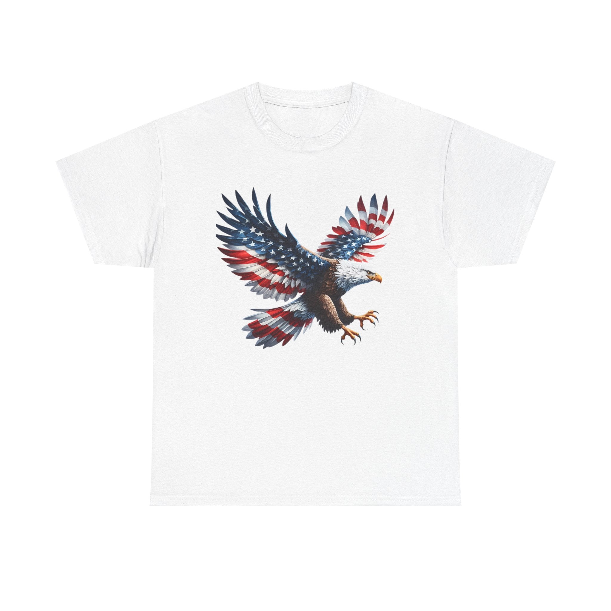 Eagle Flag T-Shirt — Patriotic Bald Eagle Graphic Tee