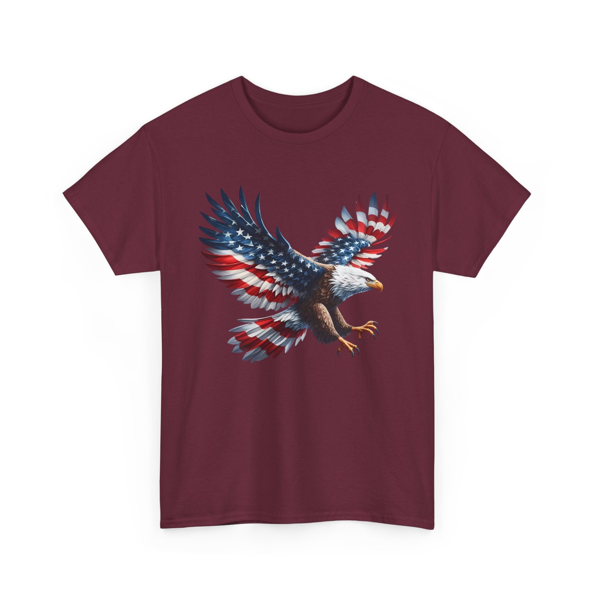 Eagle Flag T-Shirt — Patriotic Bald Eagle Graphic Tee
