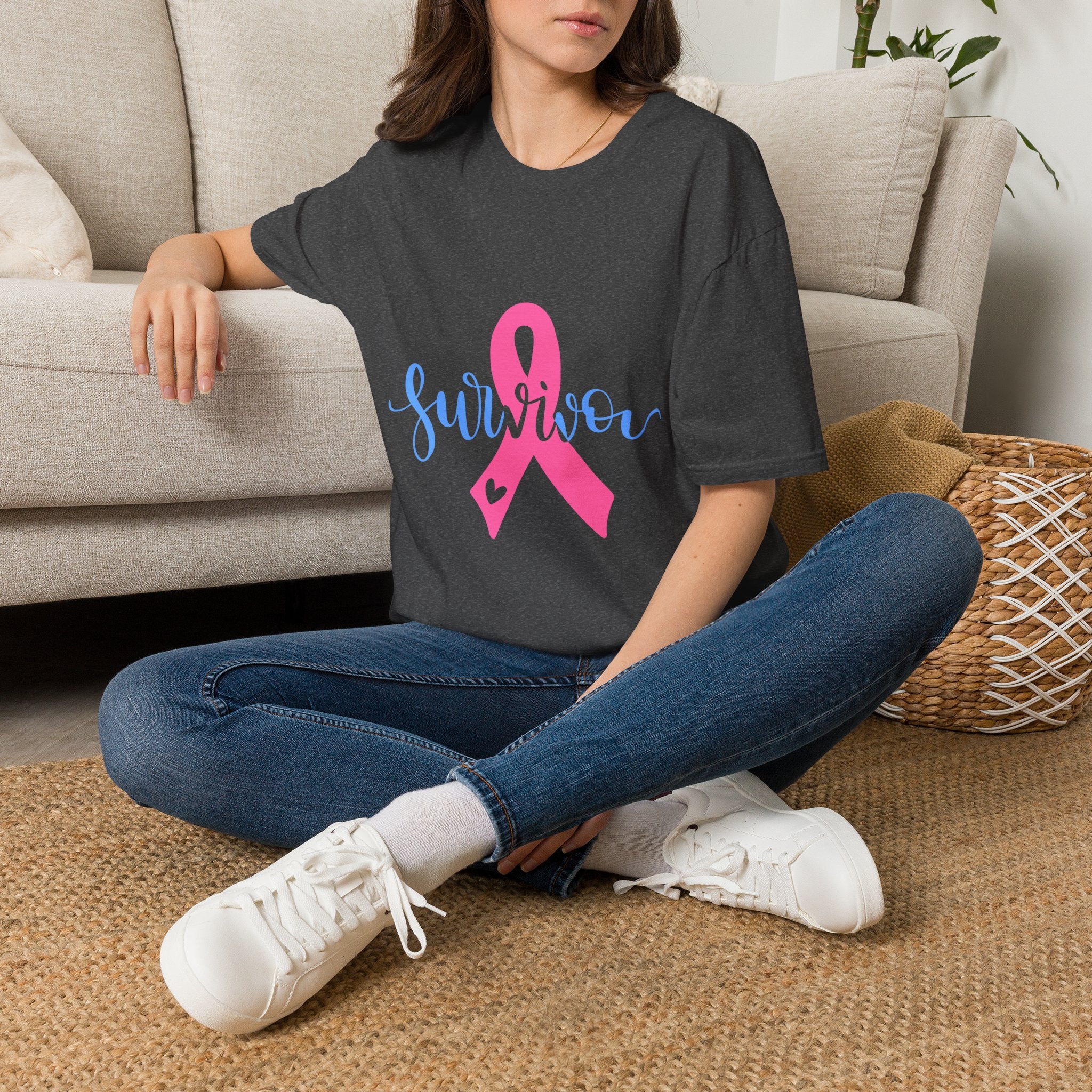 Breast Cancer Survivor T-Shirt — Pink Ribbon Survivor Tee