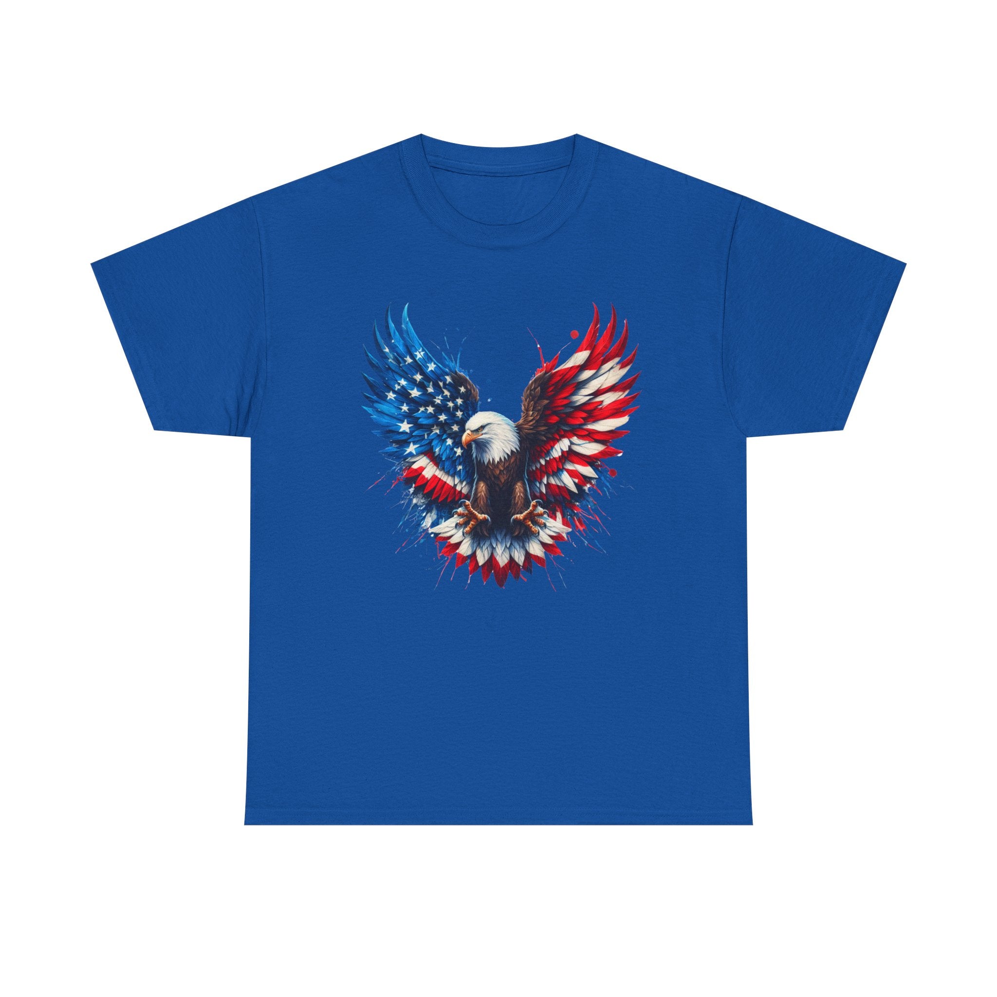 Patriotic Eagle T-Shirt — American Flag Bald Eagle Graphic Tee