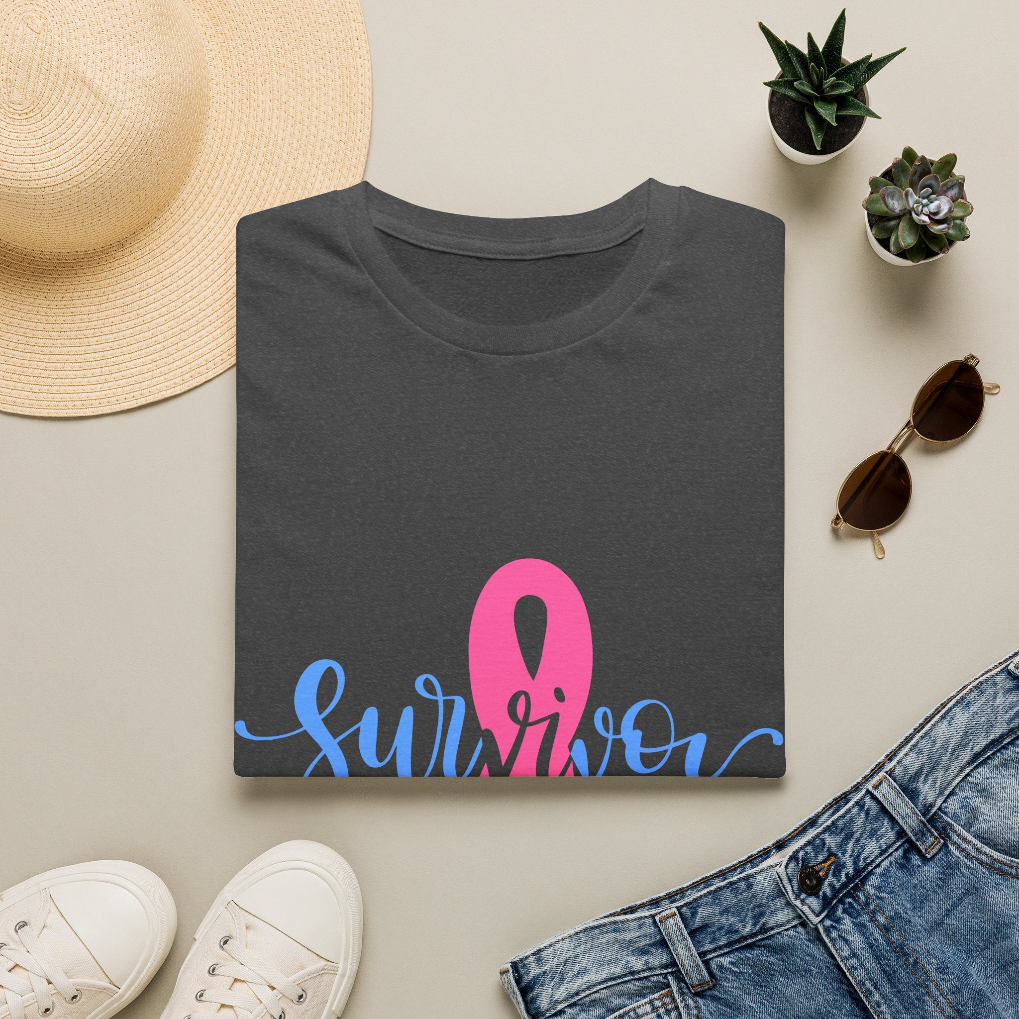 Breast Cancer Survivor T-Shirt — Pink Ribbon Survivor Tee
