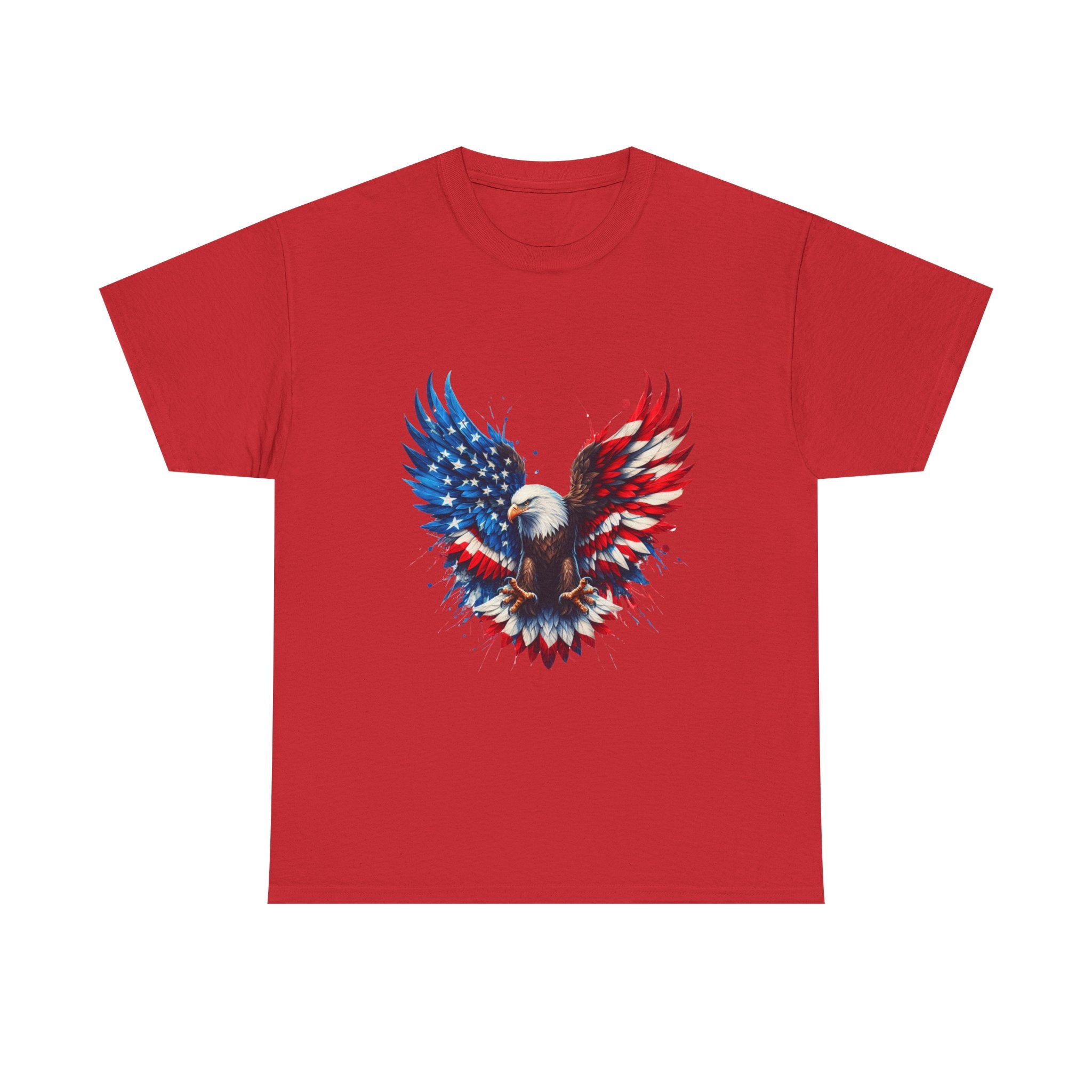 Patriotic Eagle T-Shirt — American Flag Bald Eagle Graphic Tee