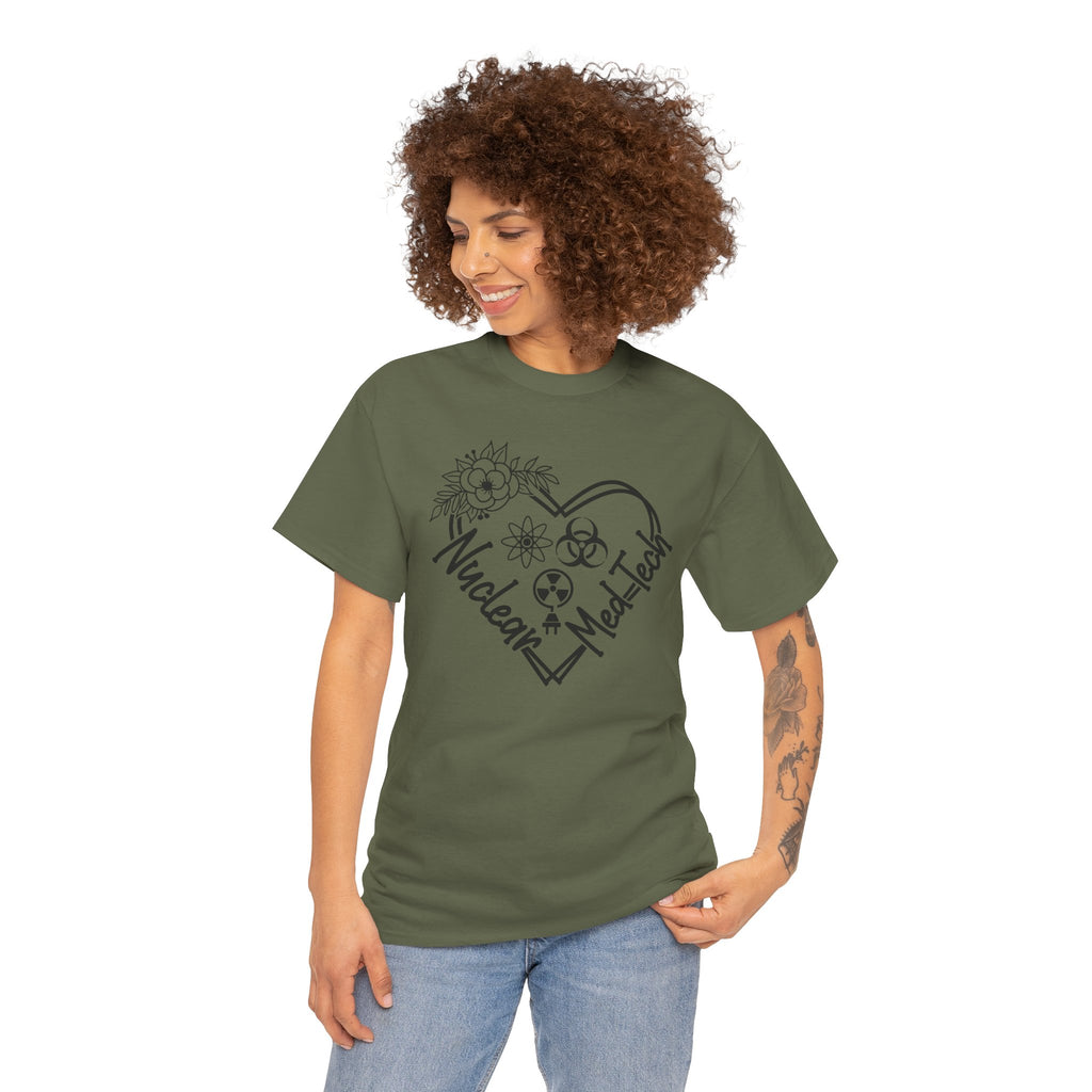 Nuclear MedTech Heart T-Shirt – Medical Tech Biohazard Pulse Graphic Tee