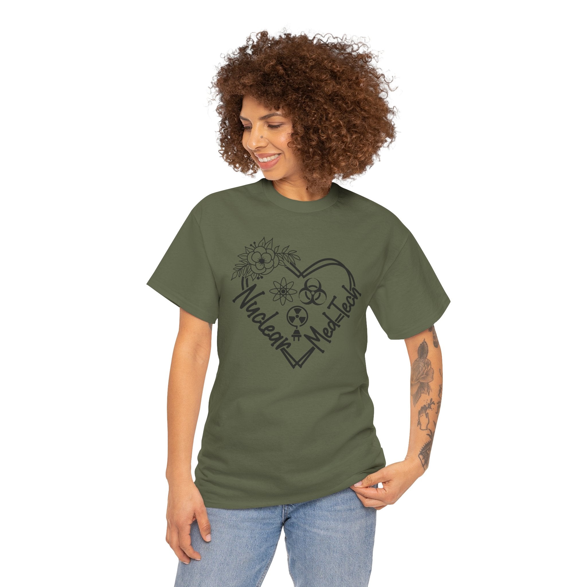 Nuclear MedTech Heart T-Shirt – Medical Tech Biohazard Pulse Graphic Tee