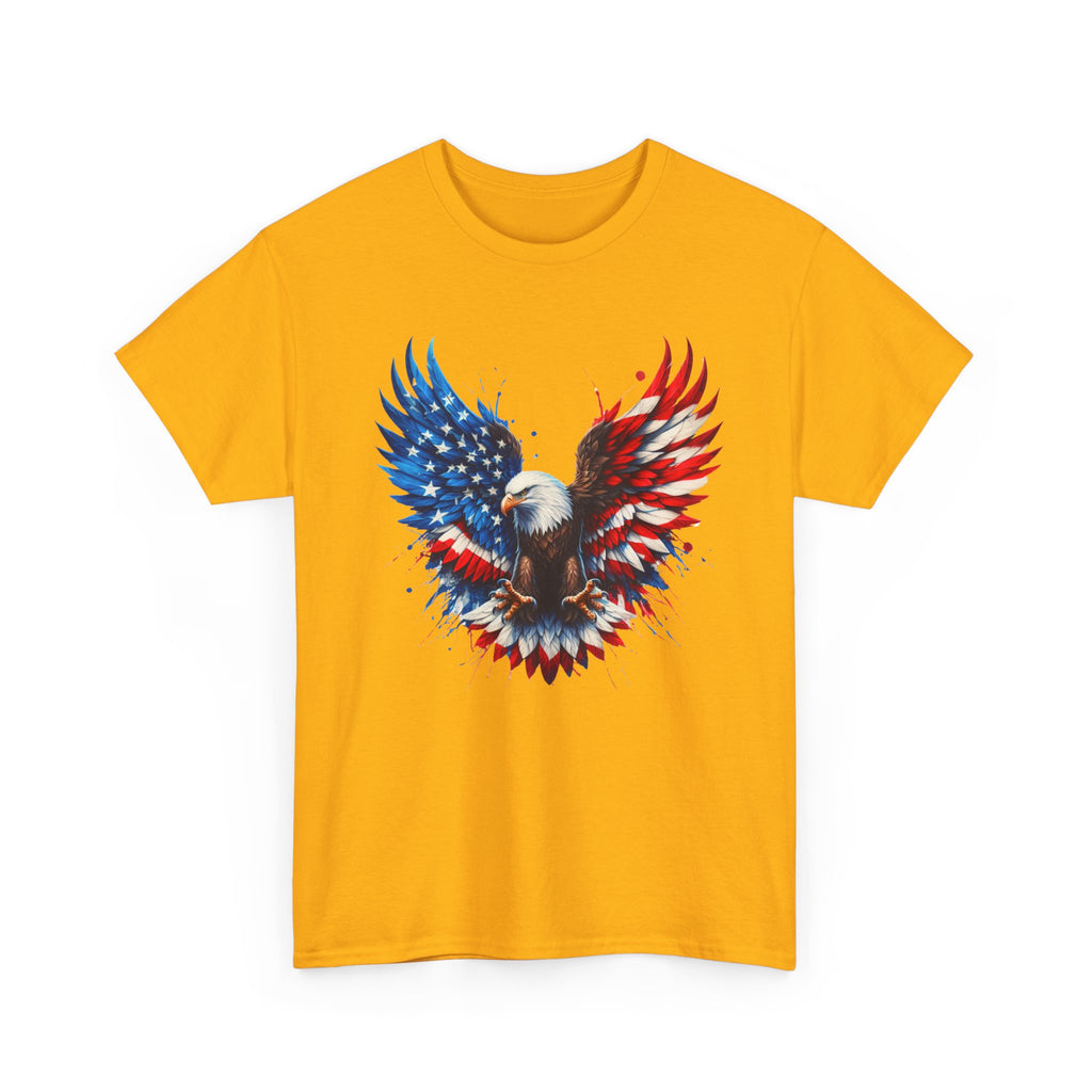 Patriotic Eagle T-Shirt — American Flag Bald Eagle Graphic Tee