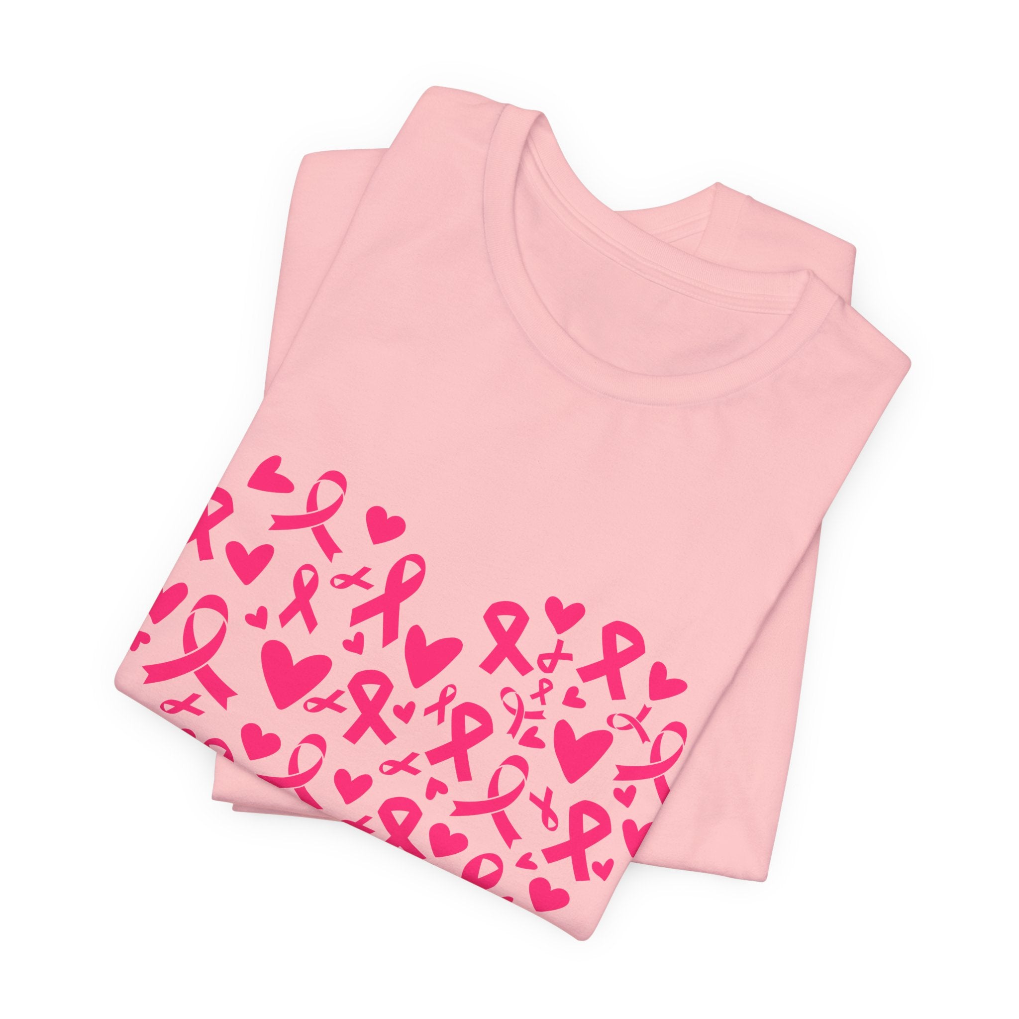Breast Cancer Awareness Ribbon Heart Tee