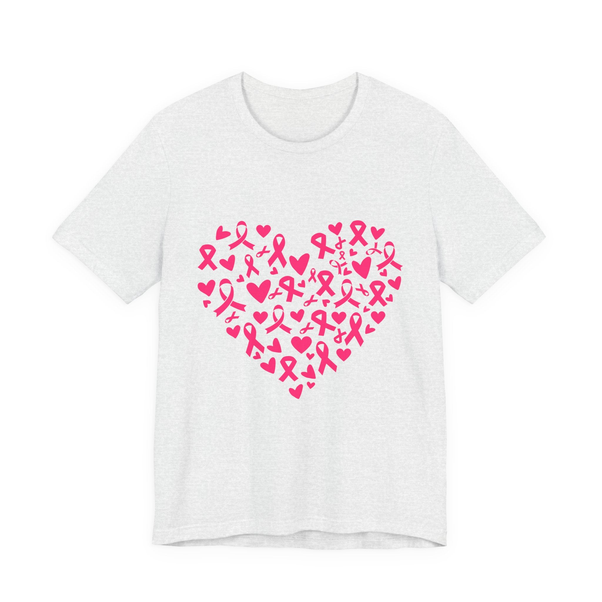 Breast Cancer Awareness Ribbon Heart Tee