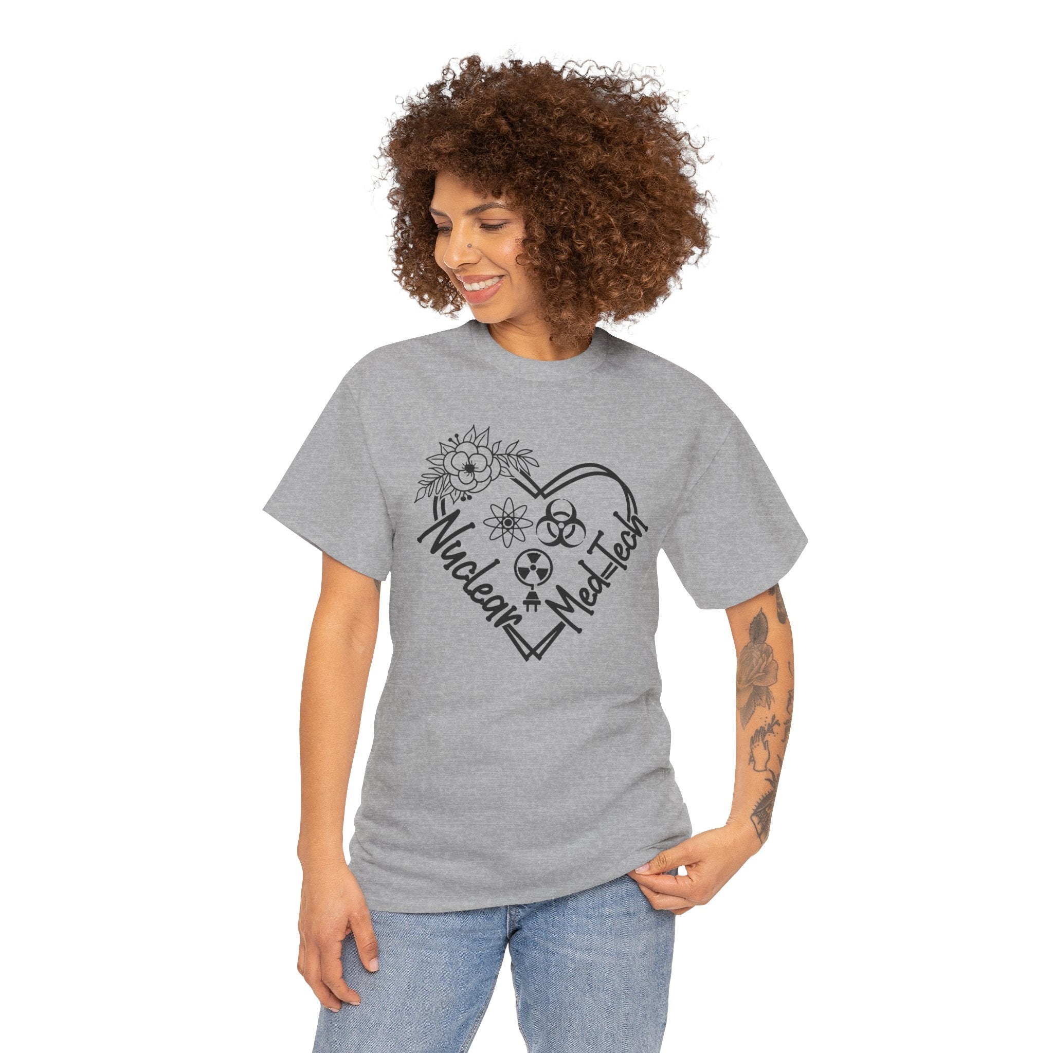 Nuclear MedTech Heart T-Shirt – Medical Tech Biohazard Pulse Graphic Tee