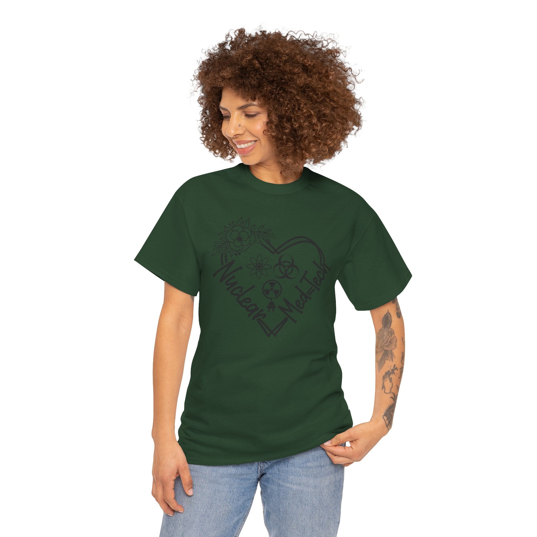 Nuclear MedTech Heart T-Shirt – Medical Tech Biohazard Pulse Graphic Tee