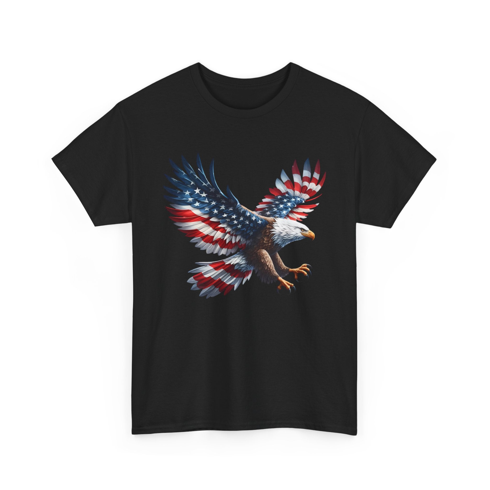 Eagle Flag T-Shirt — Patriotic Bald Eagle Graphic Tee