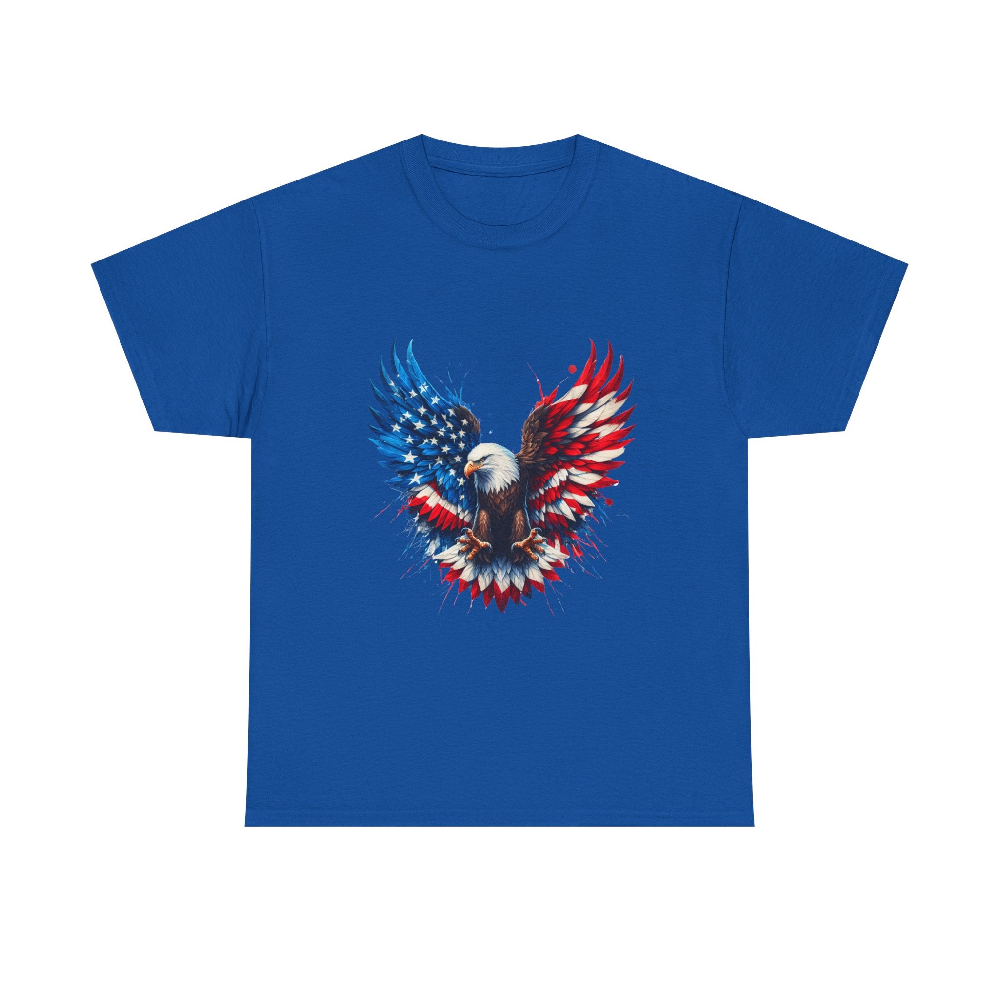 Patriotic Eagle T-Shirt — American Flag Bald Eagle Graphic Tee