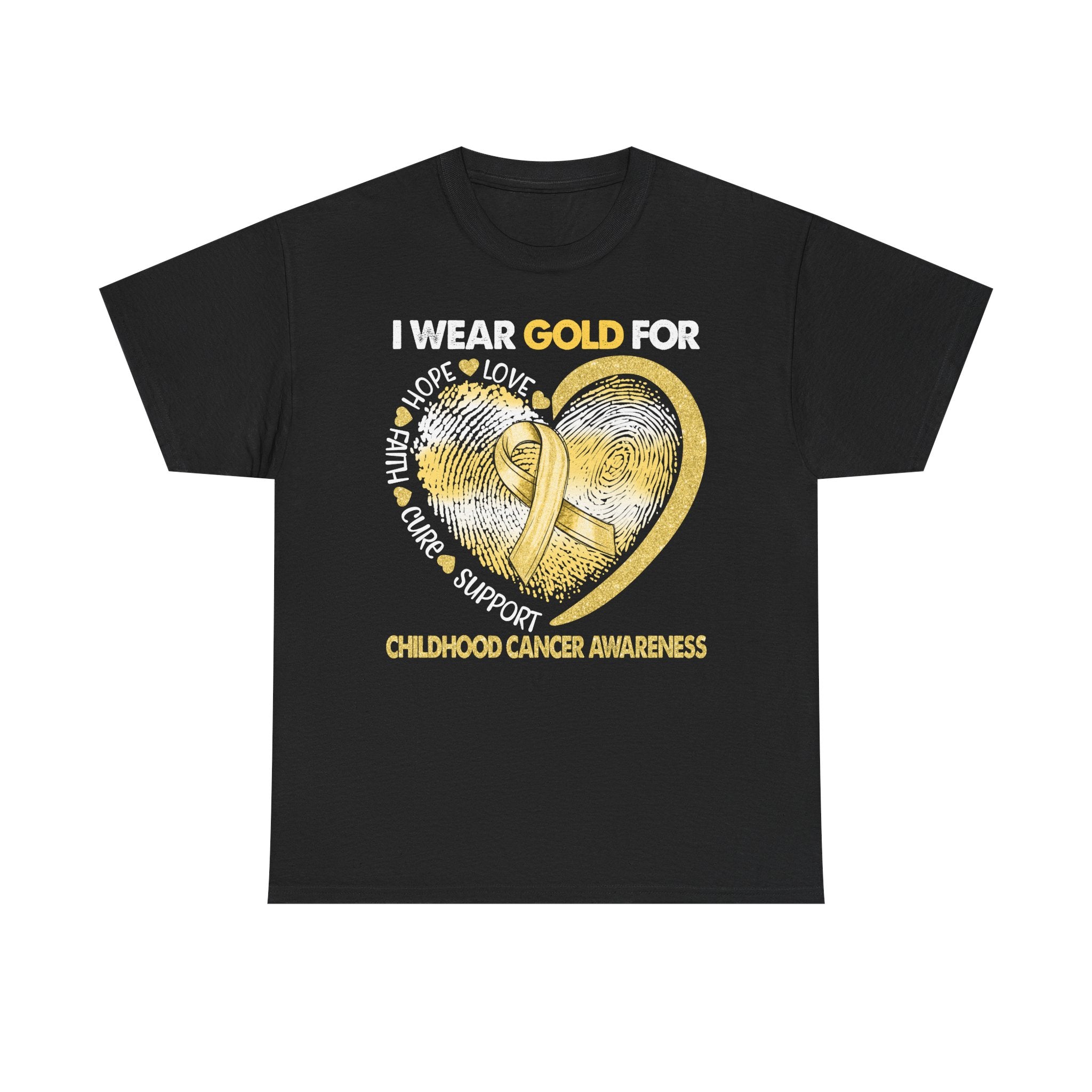 Gold Ribbon Childhood Cancer Awareness T-Shirt
