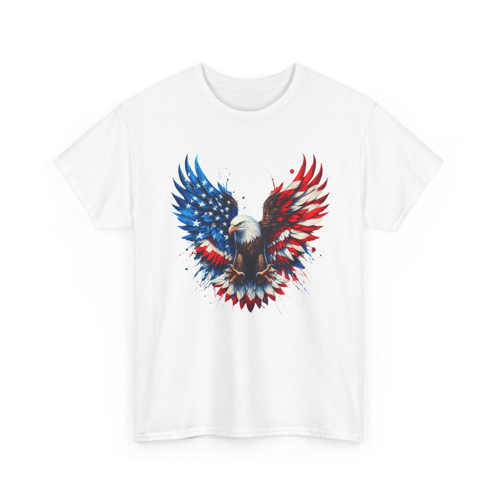 Patriotic Eagle T-Shirt — American Flag Bald Eagle Graphic Tee