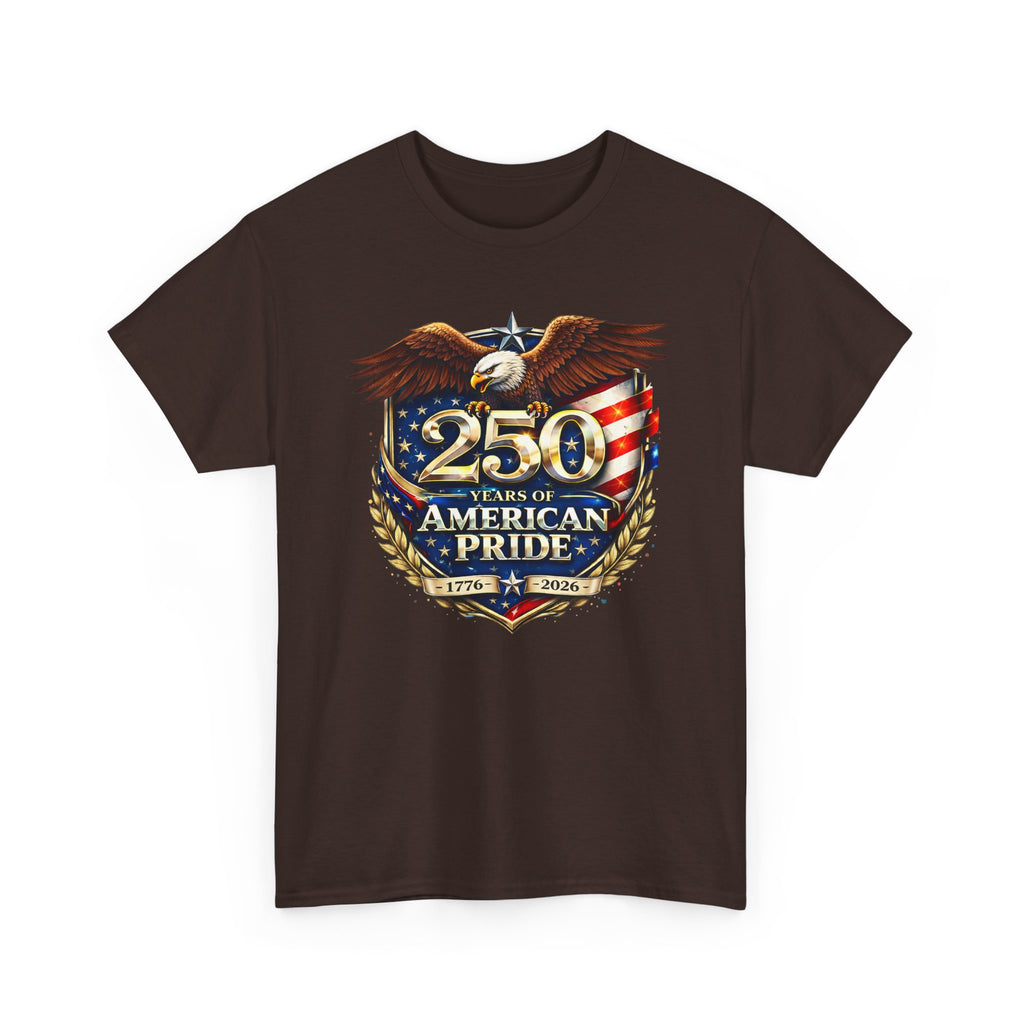 250 Years of American Pride T-Shirt — Patriotic Eagle 1776–2026 Celebration Tee