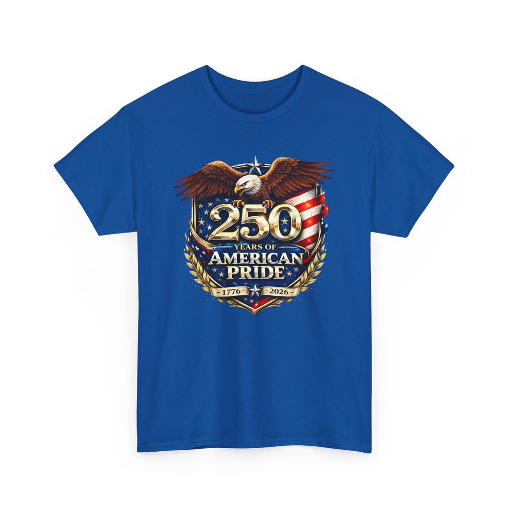 250 Years of American Pride T-Shirt — Patriotic Eagle 1776–2026 Celebration Tee