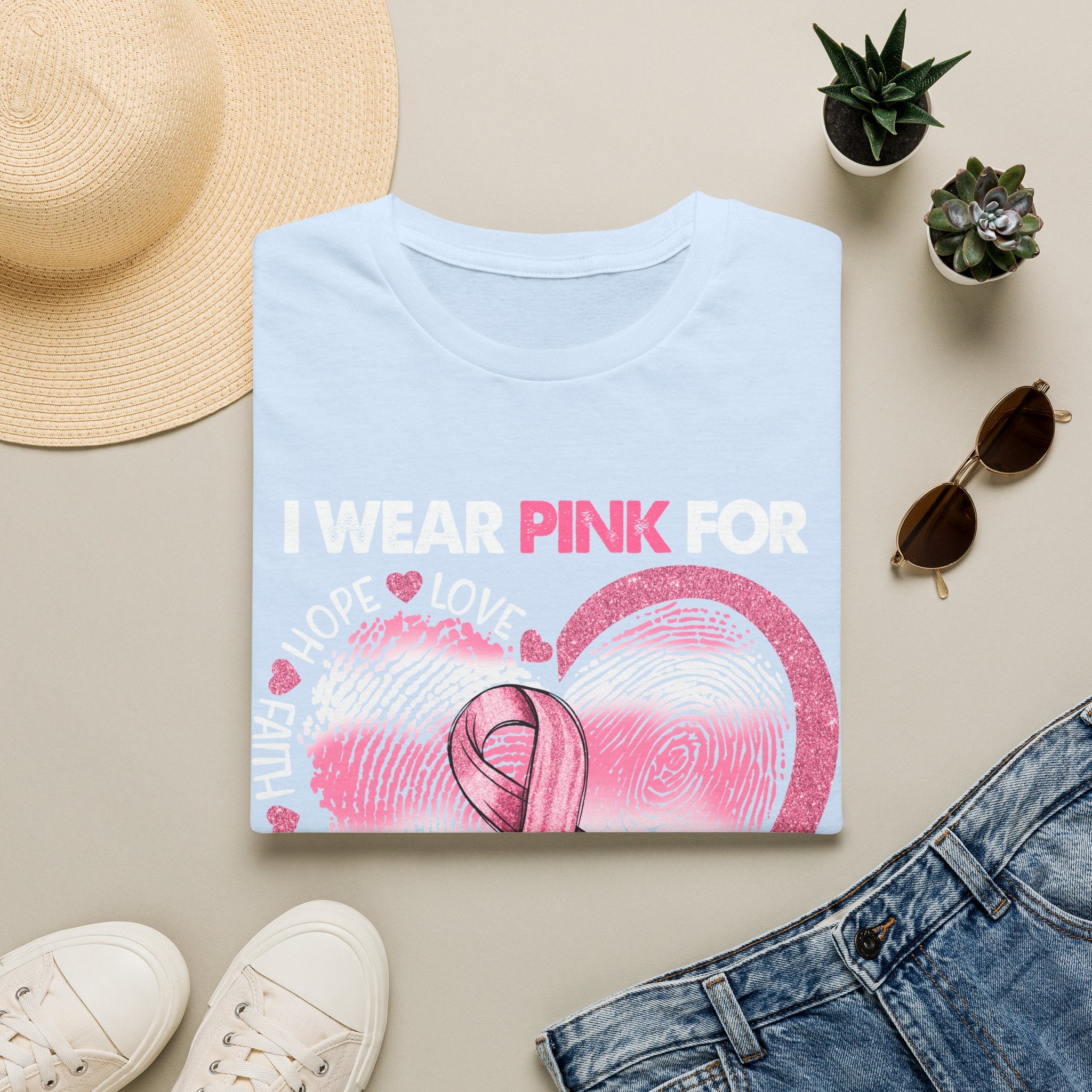 Unisex Softstyle T-Shirt Breast Cancer Awareness Heart