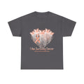Uterine Cancer Awareness T‑Shirt - "I Am Surviving Cancer" Pink Ribbon Heart Tee